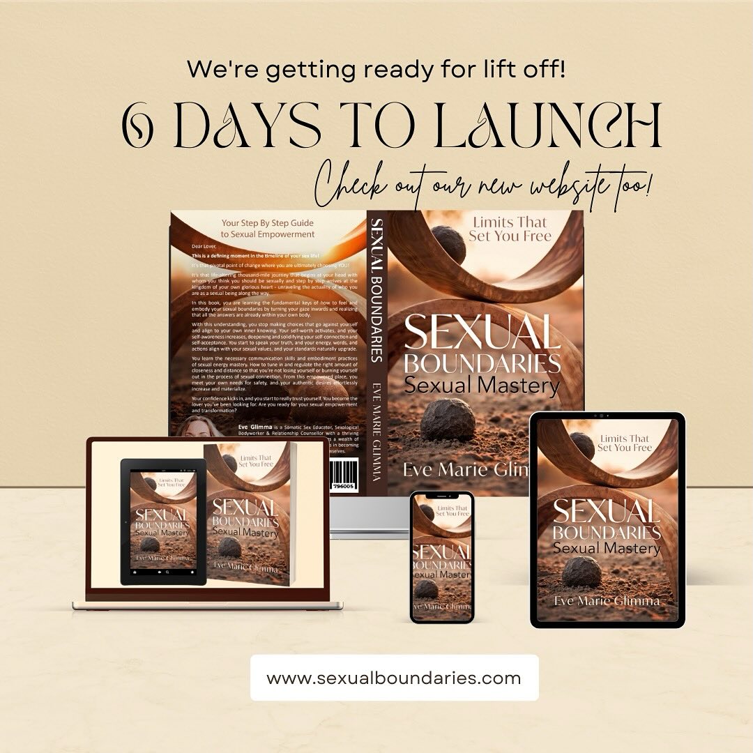 SEXUAL EMPOWERMENT IS AN INTENTIONAL CHOICE.
Your sexual empowerment is a set of embodiment skills & communication skills that you choose to learn, it doesn’t just miraculously happen!
You won’t find these two skillsets in the mainstream conventional sex education you’ve inherited. Mainstream sex thrives on your naivety and lack of self-connection, promoting unhealthy dominating & unhealthy submissive behaviours that keep you and your relationships looping in disempowerment.
We all want to devour and be devoured sexually. So how do we do that in a way where everyone in the equation is in an empowered position? It’s time to build your power step by step, so that you never have to go against yourself for love, sex & belonging again.
JOIN THE GLOBAL BOOK LAUNCH of SEXUAL BOUNDARIES SEXUAL MASTERY: Limits That Set You Free - next Wednesday, September 11th at 7pm (AEST)
Get your copy for $2.99 (for a limited time) and change the course of your intimate life.
https://www.facebook.com/share/EswtrM8YgkMQHJ3i/?mibextid=9l3rBW