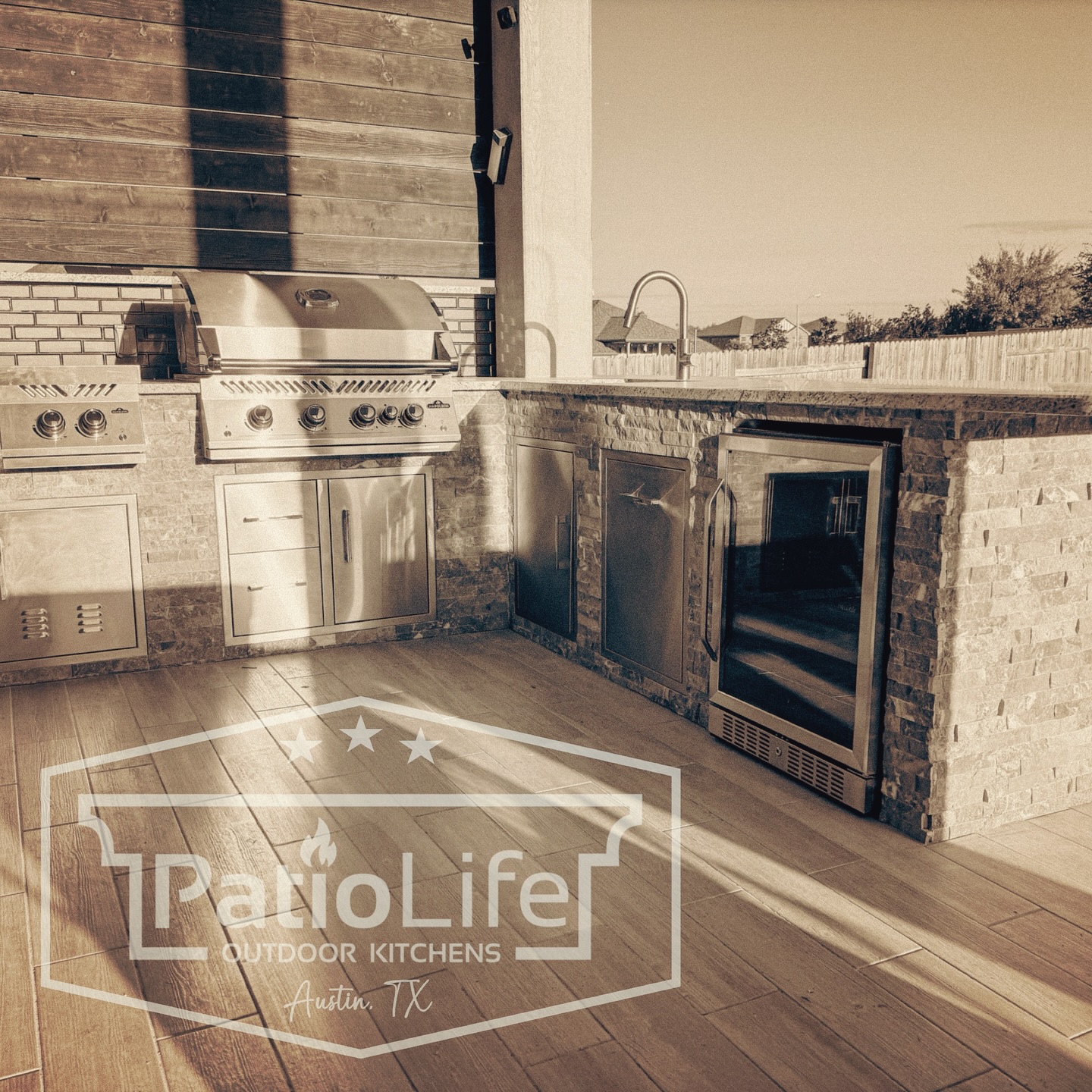 Imagine walking out on your patio to an amazing outdoor kitchen & entertainment space. That’s the PatioLife! #LivingTheDream