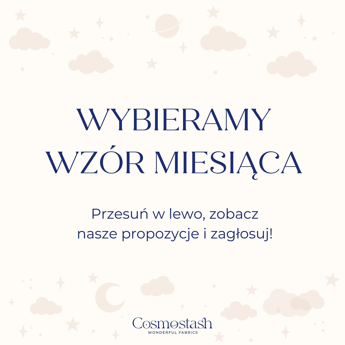 Wybierz z nami wzór miesiąca na wrzesień! 😎
Przesuń w lewo, zobacz nasze propozycje i zagłosuj! 😍
Który wzór chciałabyś zobaczyć z 20% rabatem przez cały wrzesień? 😎
1. Mystic Academy
2. Retro Garden
3. Lake
Głosujemy do końca jutrzejszego dnia 🤍
Choose the pattern of the month for September with us! ✨
Swipe left, see our proposals and vote! 😍
Which design would you like to see with a 20% discount throughout September? 😎
1. Mystic Academy
2. Retro Garden
3. Lake
We vote until the end of tomorrow 🤍