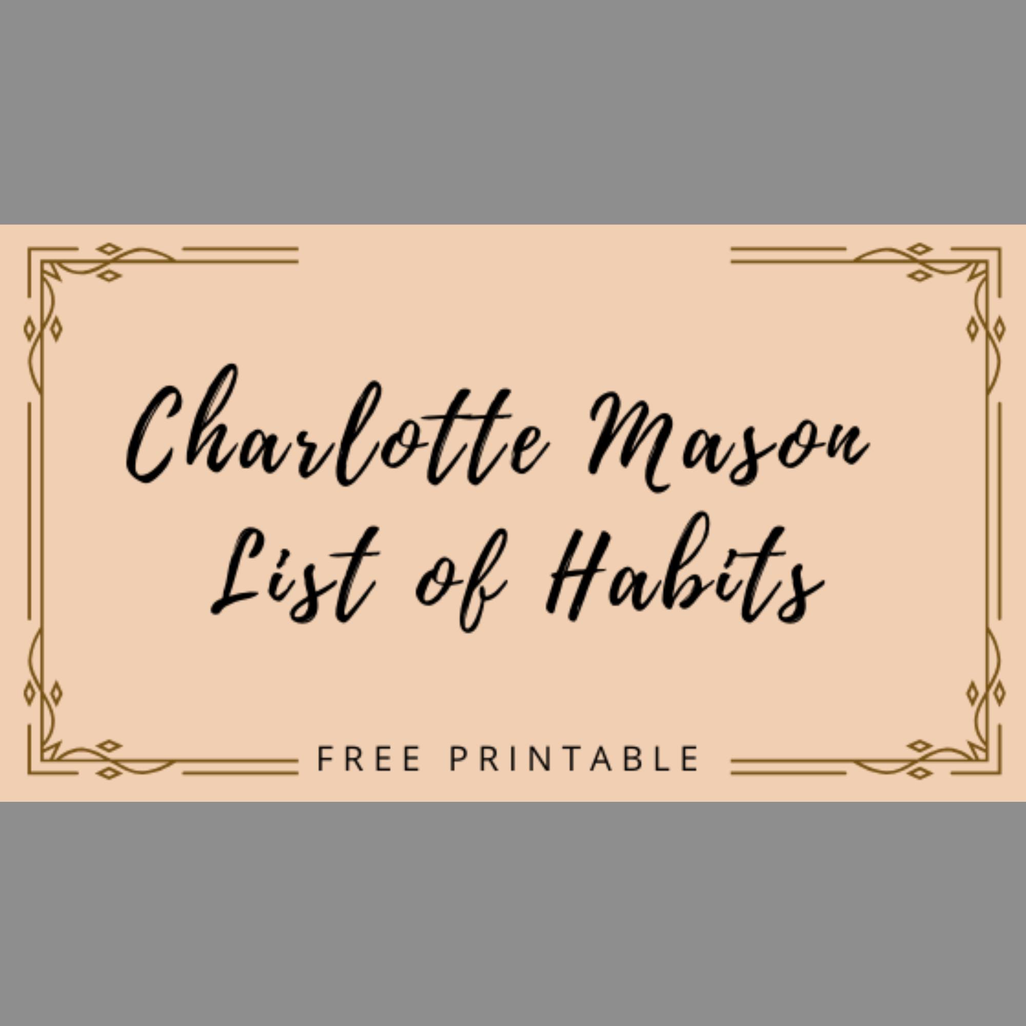 FREE Beautiful Posters of Charlotte Mason's List of Habits
Grades K-12
Keep track of which habit you are practicing at home or in homeschool with these posters
Get them here:
https://teacherweena.blogspot.com/2020/05/charlotte-masons-list-of-habits.html