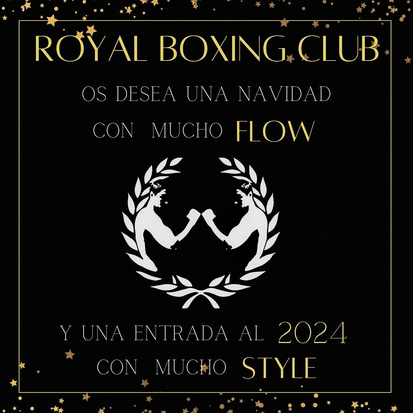 Queridos campeones del Royal Boxing Club,
A medida que la temporada navideña nos abraza, nos encontramos reflexionando sobre las victorias y los desafíos del año pasado. En medio de los jabs y ganchos en el ring, habéis demostrado una dedicación, habilidad y deportividad sin precedentes que nos hacen sentir orgullosos de llamarlos miembros de la familia del Royal Boxing Club.
¡Esta Navidad y Año Nuevo, te deseamos una deslumbrante variedad de alegría, fuerza y momentos que dan un gran impacto! Que el espíritu festivo te inspire a bailar a través de los días con la misma delicadeza que muestras en el ring, lleno de flow y style.
#stylerbc y #lowrbc - Recuerda, que cada puñetazo que lanzas es un testimonio de tu habilidad, cada paso que das fuera del ring es una oportunidad para mostrar tu style y flow. Ya sea en el gimnasio, en casa o en medio de la fiesta de las vacaciones, llévate con el mismo carisma que te hace destacar en el ring.
Gracias por ser una parte integral del Royal Boxing Club. Su compromiso con la excelencia, tanto dentro como fuera del ring, establece el estándar para todos los aspirantes a campeones. Mientras te reúnes con tus seres queridos y aprecias la temporada festiva, lleva el espíritu de un verdadero contendiente y deja que el mundo sea testigo de tu style y flow inigualables.
¡Feliz Navidad y un Año Nuevo!
Con admiración y grandes esperanzas,