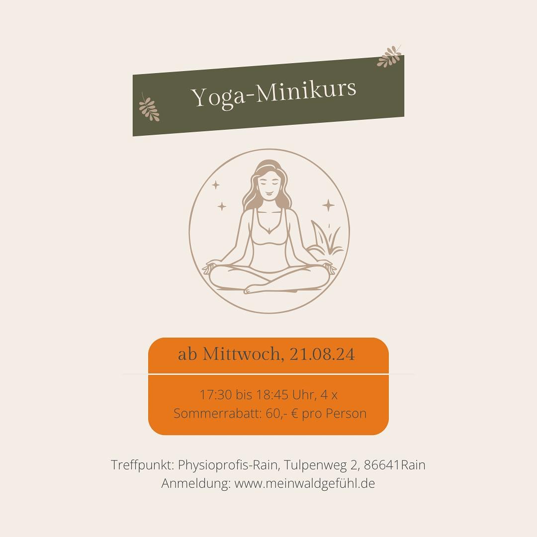Dir ist die Sommerpause zu lang?
🧘🏻♀️Und du möchtest Yoga bei mir für einen kurzen Zeitraum ausprobieren?
🪷Dann melde Dich für meinen vierwöchigen Mini-Sommerkurs an.
Dieser Kurs ist für langjährige Praktizierende genauso geeignet, wie für interessierte Neueinsteiger.
Das Level: Einsteiger bis Mittelstufe.
Ab 21.08., mittwochs
17.30-18.45 Uhr
Sommer-Preis: 60,-€
Ich freue mich auf Euch 🤍
#yoga #rainamlech #neuburganderdonau #donauries #yogabeginner #yogakurs #yogalife #yogalove #yogapractice #yogaaugsburg