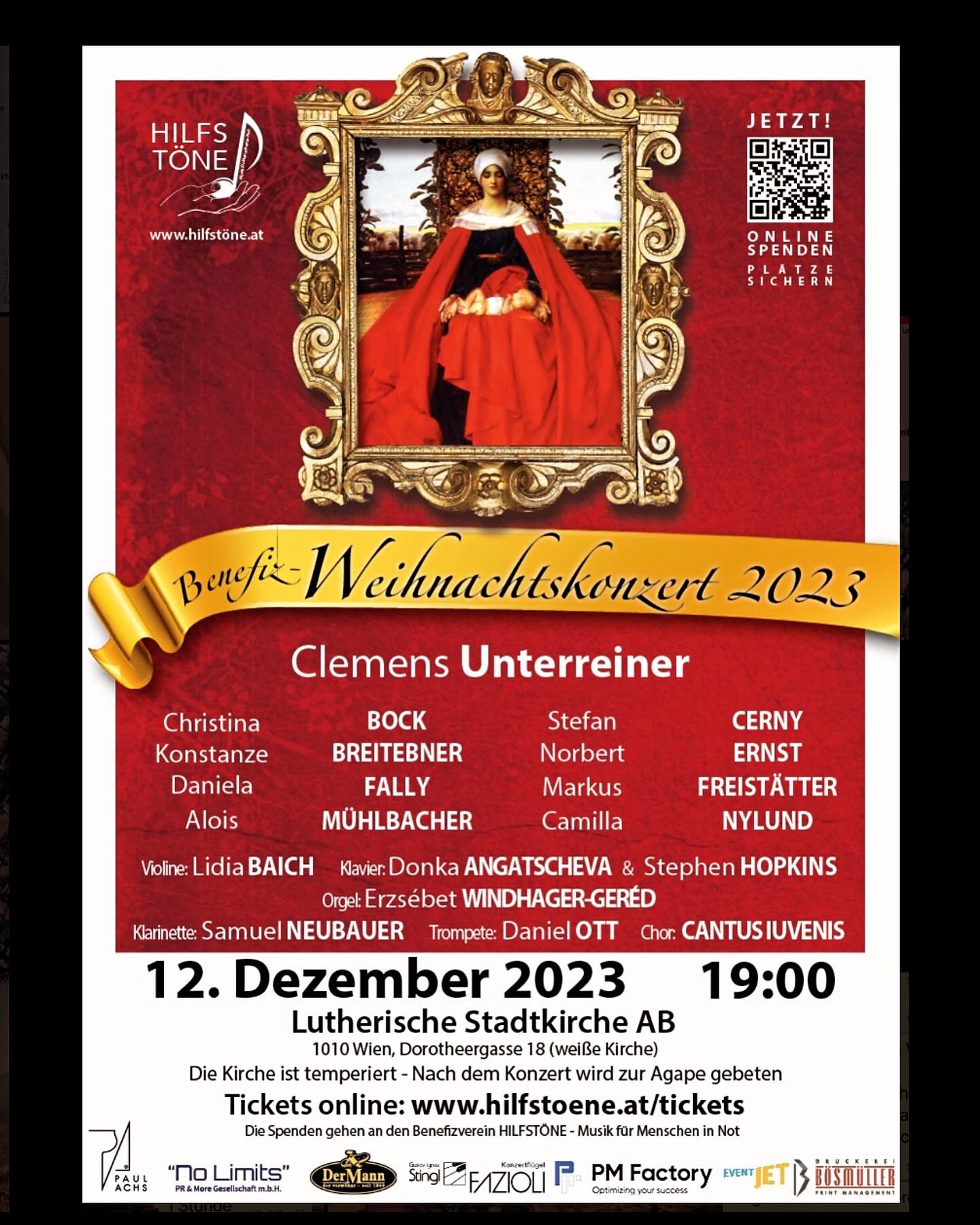 NEWS - KS Camilla NYLUND @camilla.nylund.saris wird ihre wunderbare Stimme am 12.12 für die HILFSTÖNE erheben. Ein LINEUP der Sonderklasse für Menschen in Not 💪 Jetzt schnell Karten sichern Www.Hilfstoene.At/tickets 🆗 🎶 Alle Jahre wieder 🎶 Das traditionelle Weihnachtskonzert von @clemensunterreiner für die @hilfstoene 🎶🎄🎻🎺 ℹ️ www.hilfstoene.at/tickets ✅ Mit @lidia_baich @stefan.cerny.bass @konstanzebreitebner @norberternst @christinabockofficial @markus_freistaetter @fally.daniela @angatscheva @stephen_m_hopkins @windhagered @cantus_iuvenis @samuel.neubauer06 @danielott u.a. #ClemensUnterreiner #kammersänger #ViennaBaritone #unterreineropera #unterreiner #benefiz #weihnachtskonzert #oper #opera #charitygentleman #hilfstoene #operasingers #operalover #weihnachtszeit #musik #news #kultur #OperaNews 📸©️CU | HILFSTÖNE