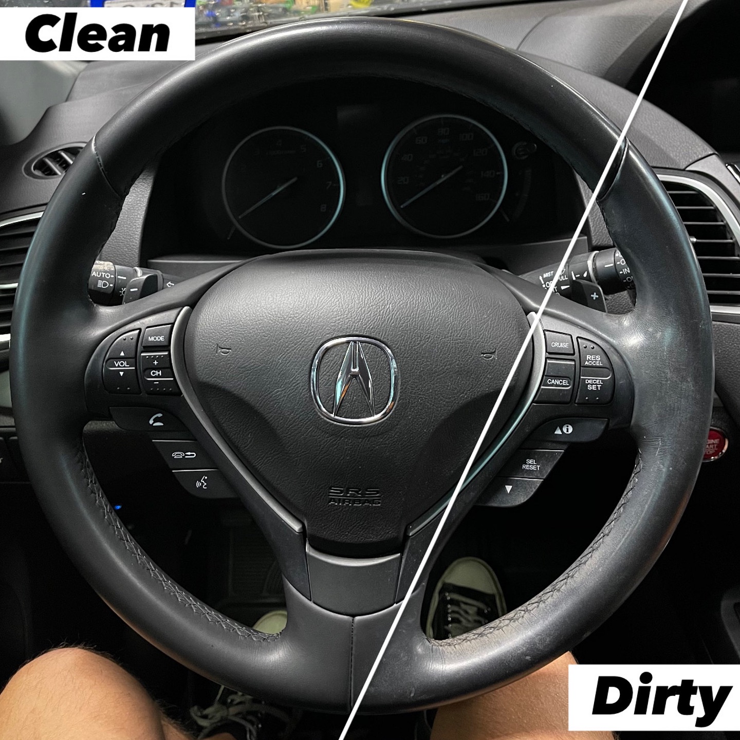 Look at your steering wheel and do 1 of 2 things:
1. Put on gloves bc it’s probably disgusting,
2. Call us to book and get it cleaned!
Many don’t ever clean their steering wheels. Here is a side by side comparison of clean and dirty. There’s dirt, make up, dust, etc. built up on the right. On the left it’s back to black, clean, and smooth. This Acura steering wheel is making a come back! 😉
🚨
DM or Email to book!
Contact Us Today!
We come to you! Same day service available.
#mandrautodetailing #autodetailing #autodetailer #dfw #dallas #fortworth #highlandparktx #highlandparkvillage #dallaslife #dallasliving #dfwcars #friscotx #friscotexas #deepellumtexas #uptowndallas #carwash #cardetailing #shine #carwashing #carwash💦 #dallaslifestyle