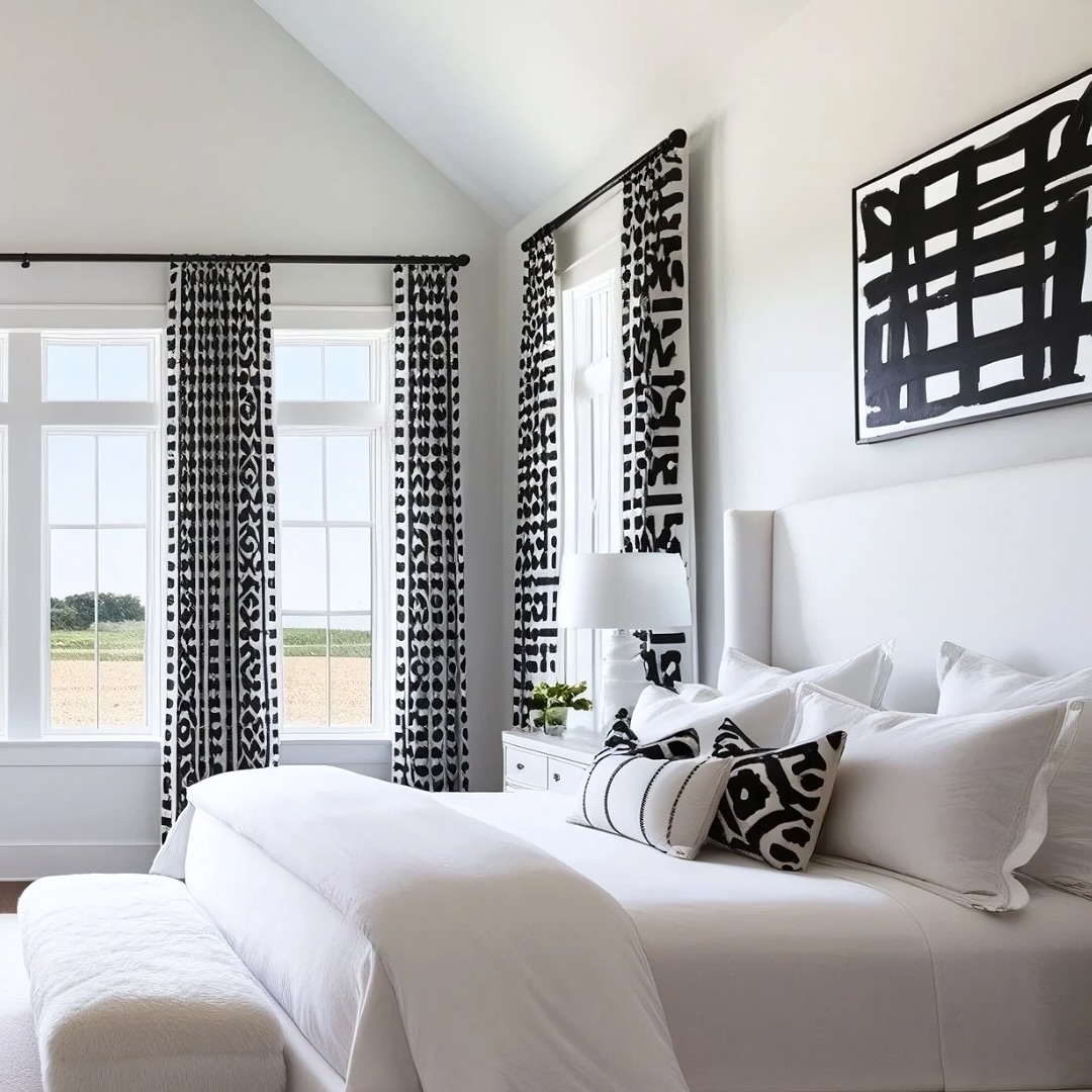 Master bedroom at a townhouse project. Love the modern - farmhouse harmony! 🖤🤍
#interiorarchitecture #interiordesign #terankydesign #bedroomdesign #moderndesign #farmhouse #farmhousemodern #modernfarmhouse