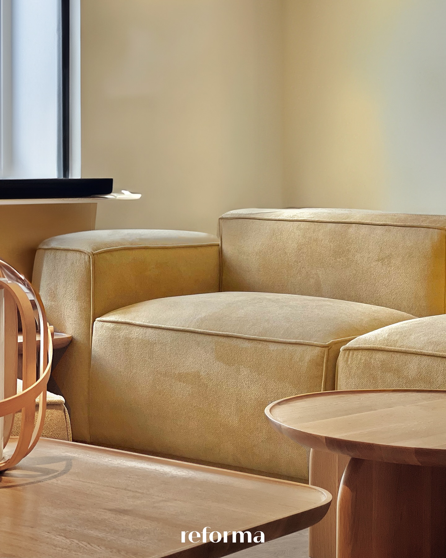 NEW IN— The right shade of yellow for your sofa that is both neutral enough to warm up your space yet distinctive enough to give it that nice subtle hint of color. Available in a new fabric finish reminiscent of suede, find these essential furniture pieces at our Makati Showroom.
VISIT or CONTACT US to learn more.
Explore Reforma:
www.reformaliving.com