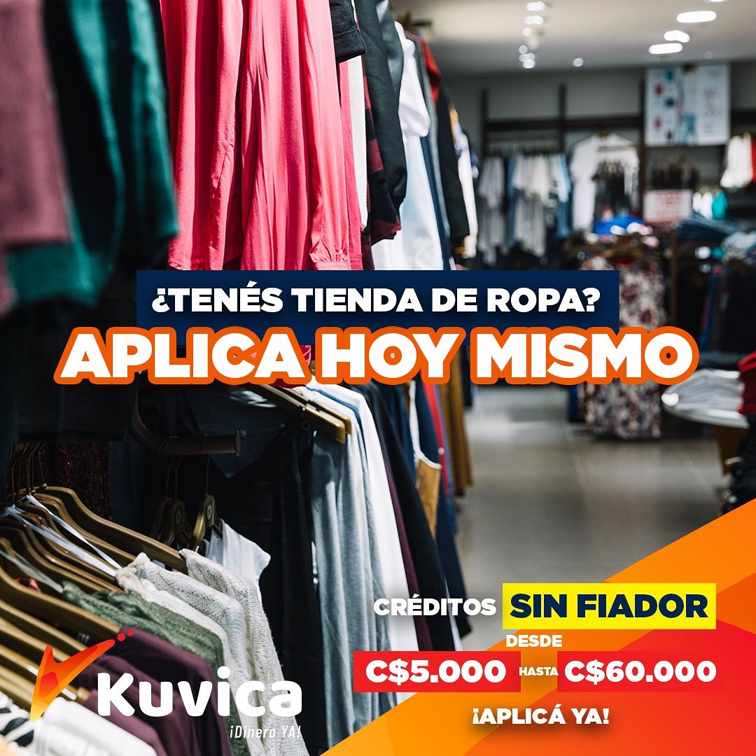 🚨 Válido solo para Managua 🚨
¿Tenés tienda de ropa y ocupás dinero para comprar más inventario, pagar el alquiler o simplemente hacer crecer tu negocio? 👉🏼 💰 ¡Escribinos hoy mismo e inicia el proceso de aprobación para tu crédito en tan solo horas! 🙌🏼 #Kuvicadineroya