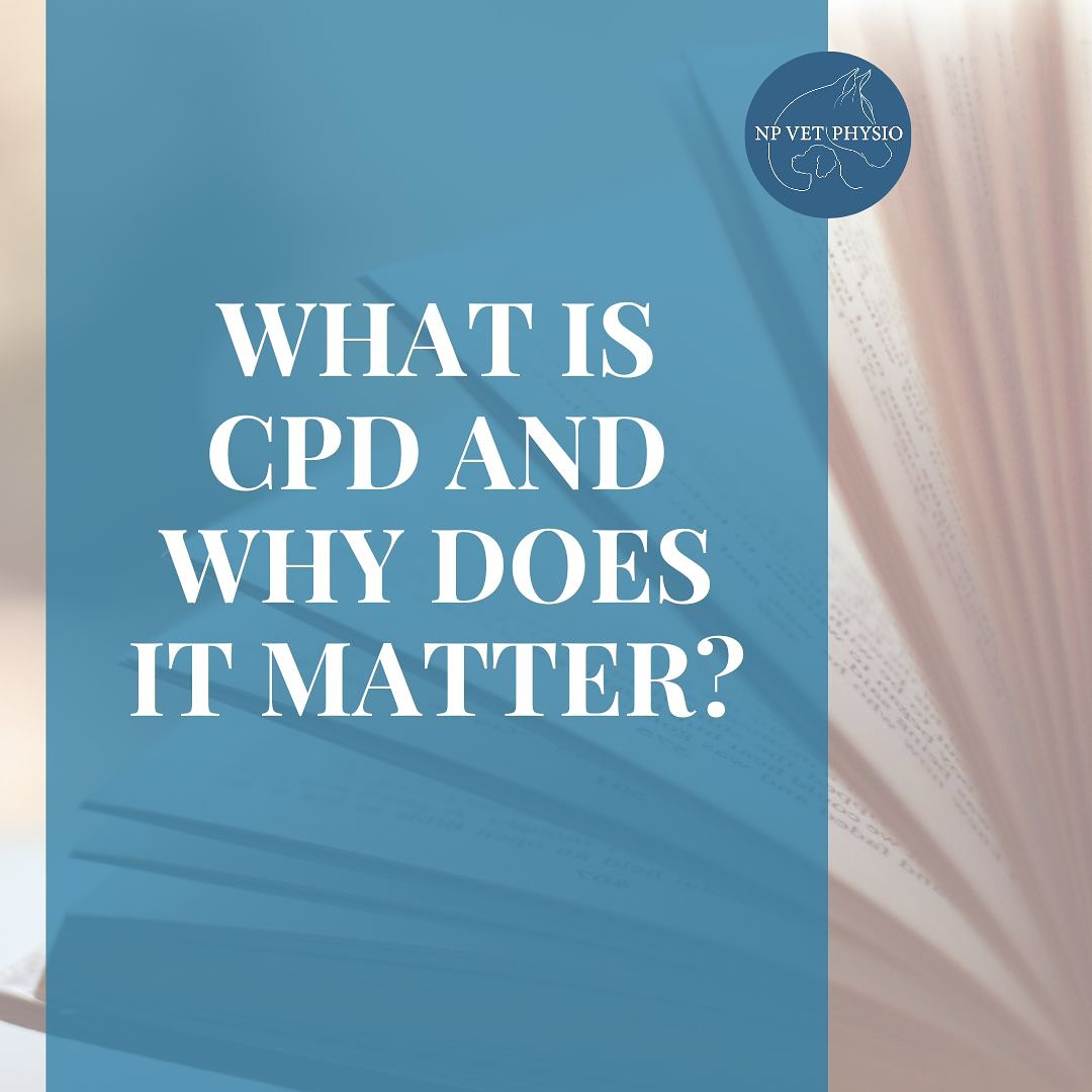 CPD or โContinued Professional Developmentโ is a term used to describe learning activities that professionals undertake to develop and improve their practice.
This can be in the form of training courses, webinars / talks, shadowing, research etc.
CPD is extremely important to continually refresh knowledge, keep up to date with industry standards and ensure that treatments are always evidence based. CPD is also a requirement of professional body membership.
Therefore, when selecting professionals to use you should check qualifications (another topic!) and choose those actively engaging in CPD on a regular basis.
Quite simply, there is always more to learn, and this desire to increase our knowledge and understanding keeps us striving for the best for you and your animals! ๐ค
#vetphysio #npvetphysio #equinephysio #caninephysio #equinerehab #caninerehab #cpd