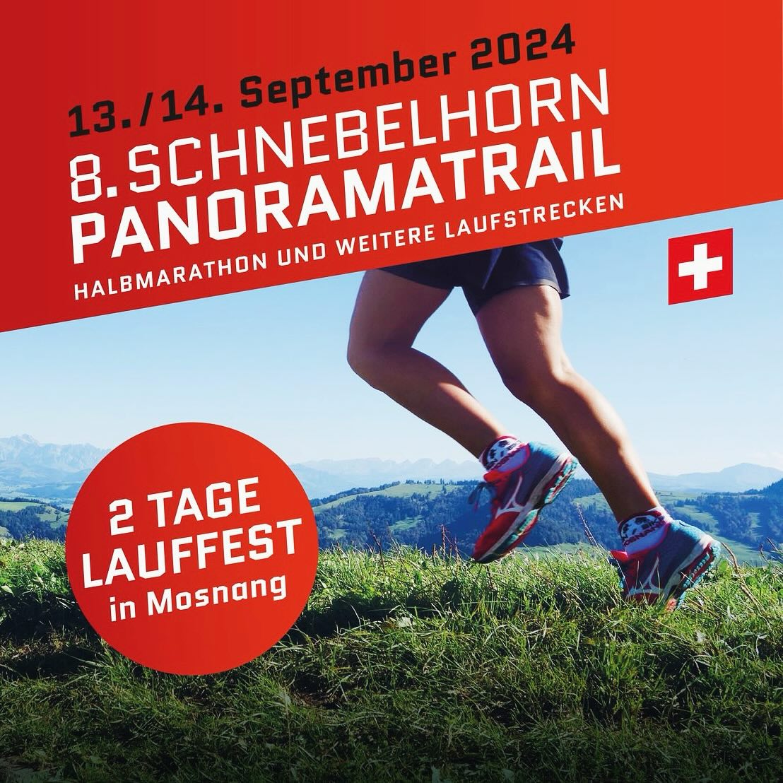 Die Sommerpause des Kleeblatt-Laufcups 2024 ist ENDLICH vorbei und startet mit dem Schnebelhorn-Panoramatrail vom 13.+14. September mit einem Knaller💥🔫🤩
Wie jedes Jahr finden am Freitag die Plausch- und Schüler*innenläufe statt. Am Samstag stehen dann der Panoramatrail und ein verkürzter Lauf für alle Jogger*innen, Junior*innen sowie Walker*innen auf dem Programm.👟🏃🏽♀