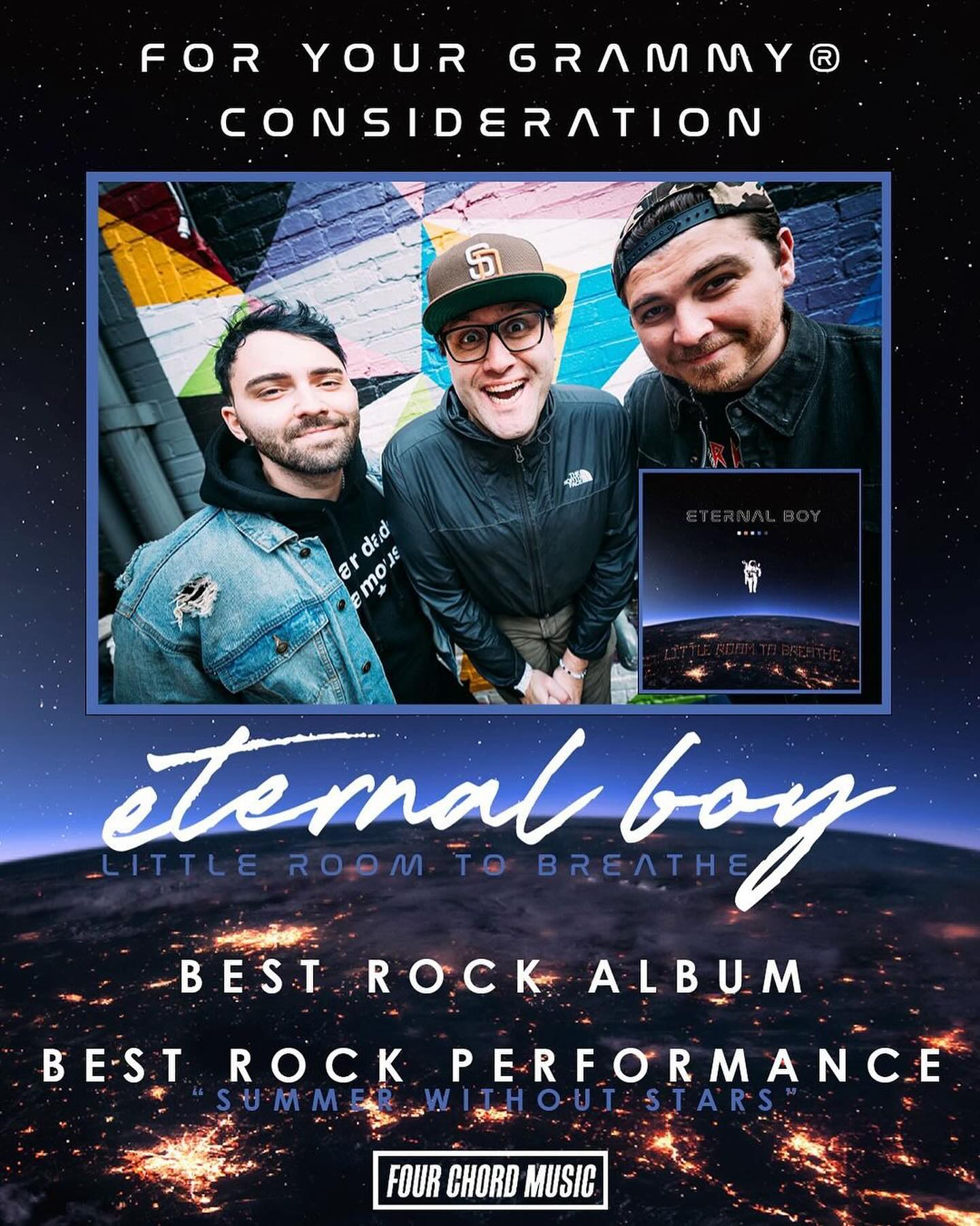 Incredibly humbled to be on the Grammy ballot this year for TWO amazing records I worked on. There are only a couple of days left of voting so, I’d appreciate my fellow @recordingacademy members taking a listen to these amazing artists!
@eternalboymusic
🏆 Best Rock Record
🏆 Best Rock Performance - “Summer Without Stars”
@ou.theband
🏆 Best Rock Record
🏆 Best Metal Performance - “Frailty”
.
.
.
#foryourconsideration #soundchoices #makinghits #mixengineer #producer #punk #poppunk #alternative #metal #progressivemetal #alternativerock #protools #neve #amek #rupertnevedesigns #empiricallabs #uad #pearldrums #paiste #vaterdrumsticks