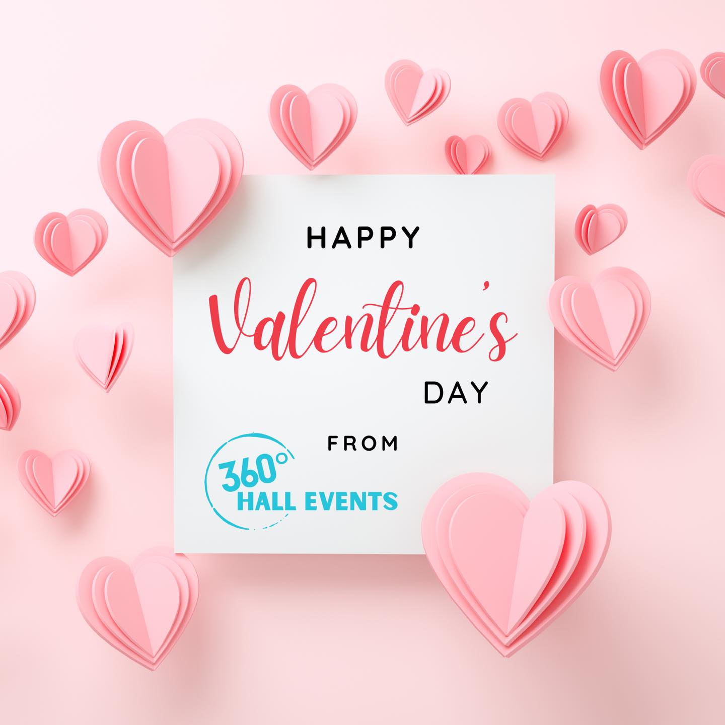 Happy Valentine’s Day from 360 Hall Events! #valentines #loveisintheair #venue #venuedecor #eventspace #events #eventhall #tampafl