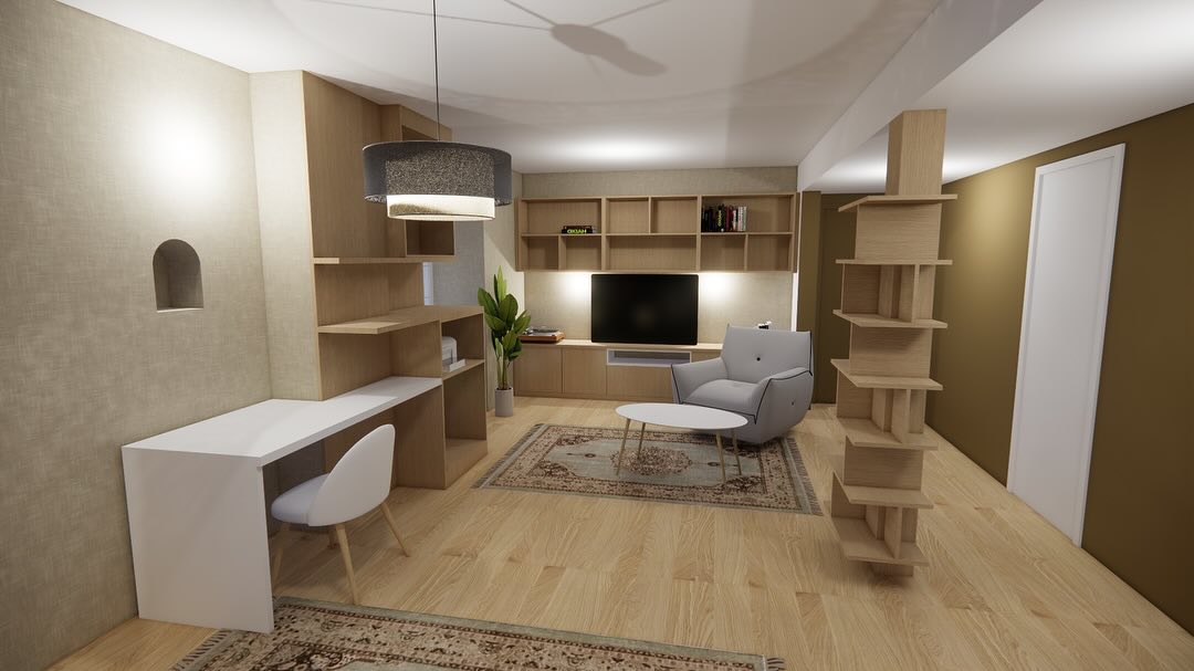 Projet en cours de réalisation , #rénovation dans une longère #projet #architecturedesign #architectureinterieure #decoration #agencementsurmesure @atelier.arborescence @indigodecor56