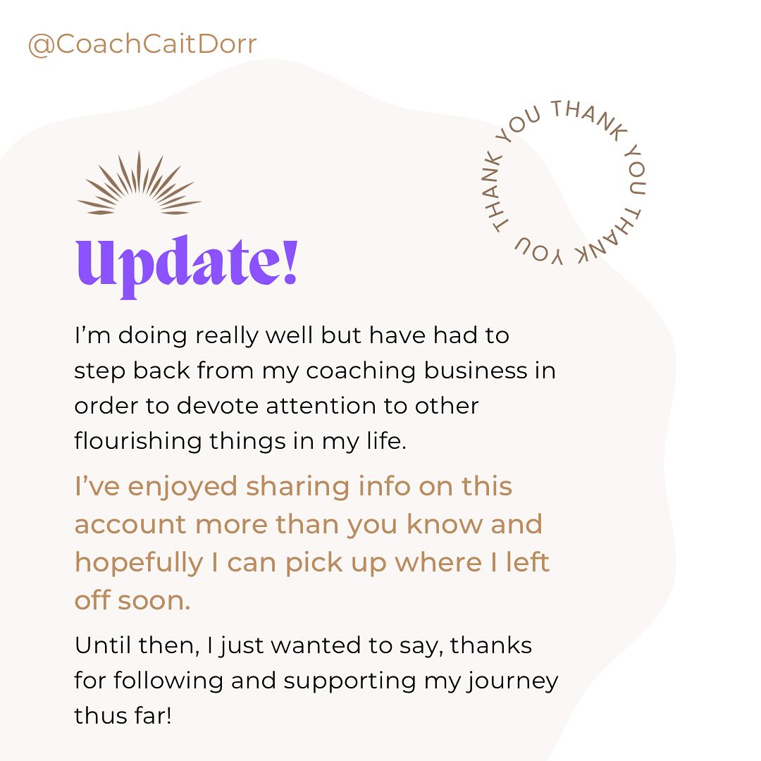 Hello!
I haven’t posted here in about 2 months and I just wanted to let you know it’s not you, it’s me. 😉