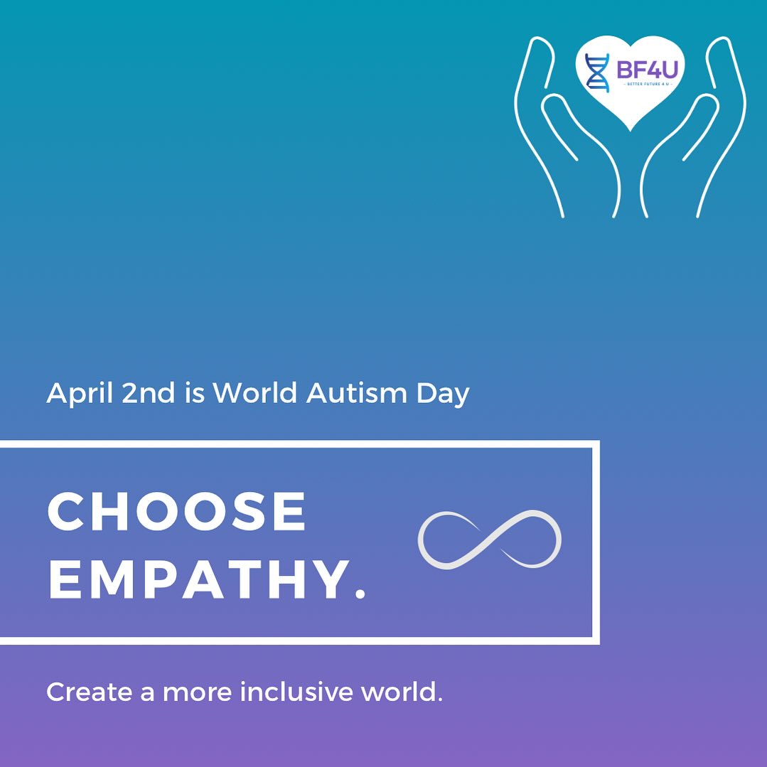 April 2nd is World Autism Day.
Autism is a developmental disability that affects the way people experience the world. This may include differences in processing senses, thinking, physically moving, communicating, socializing and going about daily living. Roughly 1/3 of those with HNRNPU are also diagnosed with autism.
💜 Spread kindness, empathy and create a more inclusive world every day.
.
.
.
#worldautismawarenessday #autism #hnrnpu #betterfuture4u #bf4u #hnrnpuresearch