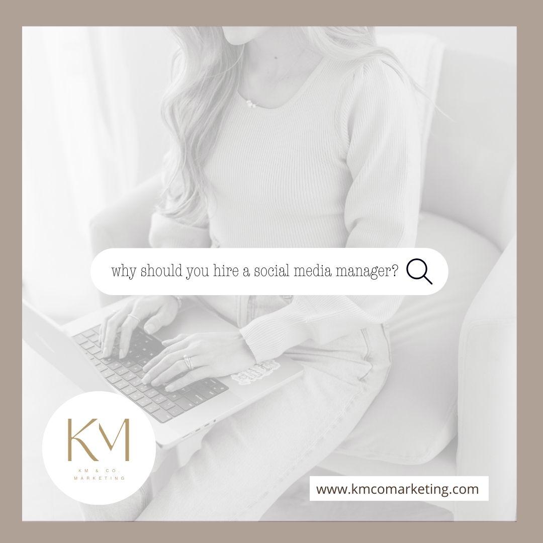Ever wondered why hiring a social media manager is a game-changer for small businesses? It's a big decision, but trust me, it's worth the TIME and INVESTMENT! 👏
Say goodbye to the struggle of finding the 'perfect caption' and figuring out the 'perfect time' to post. A social media manager helps take that stress away, so you can focus on what truly matters for your business. With a deep understanding of social platforms, we will navigate the ins-and-outs, helping your business grow and connect with the right audience. Let us help your online presence thrive!
#growyourbusiness #marketing #marketingagency #socialmediamanager #MarketingServices #socialmediamarketing #smallbusinessowner #smallbusinessbigdreams #kmcomarketing #contentcreator