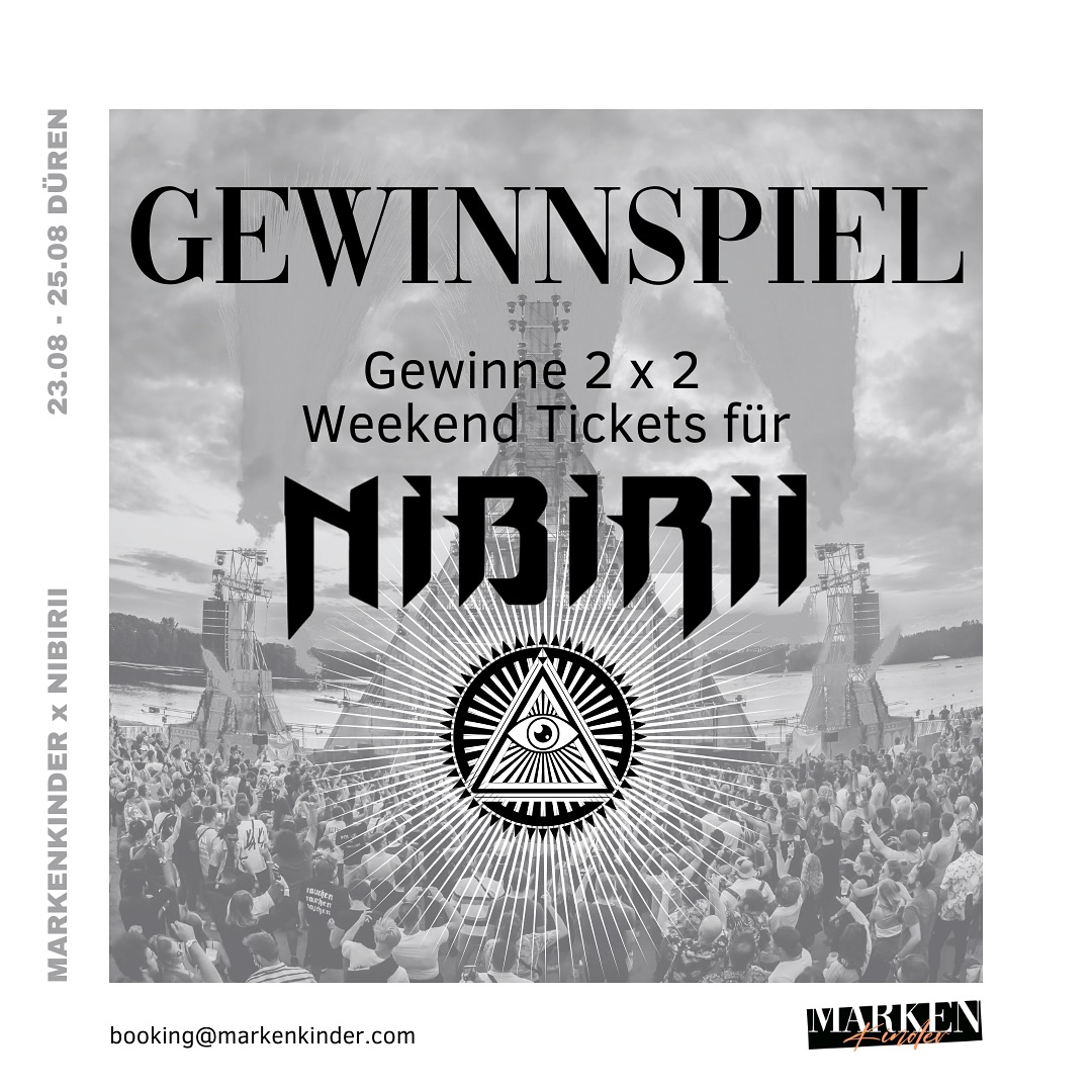 🪩 GEWINNSPIEL 🪩
Wir verlosen 2 x 2 Weekend Tickets für das Nibirii Festival am Dürener Badesee vom 23. - 25. August!😍
Was Du dafür tun musst?
1. FOLGE @markenkinder auf Instagram.
2. LIKE diesen Beitrag.
3. MARKIERE in den Kommentaren die Person, mit der du gerne zu Nibirii möchtest.
Wir wünschen Dir viel Glück!😍
@nibirii
Teilnahmebedingungen:
Teilnahme ab 18 Jahren.
Das Gewinnspiel läuft bis zum 14.08.2024.
Die Gewinner werden von uns per DM kontaktiert.
Das Gewinnspiel steht in keiner Verbindung zu Instagram.
#gewinnspiel #verlosung #auslosung #festival #techno #werbeagentur #agentur #socialmediamarketing #markenkinder #nibirii