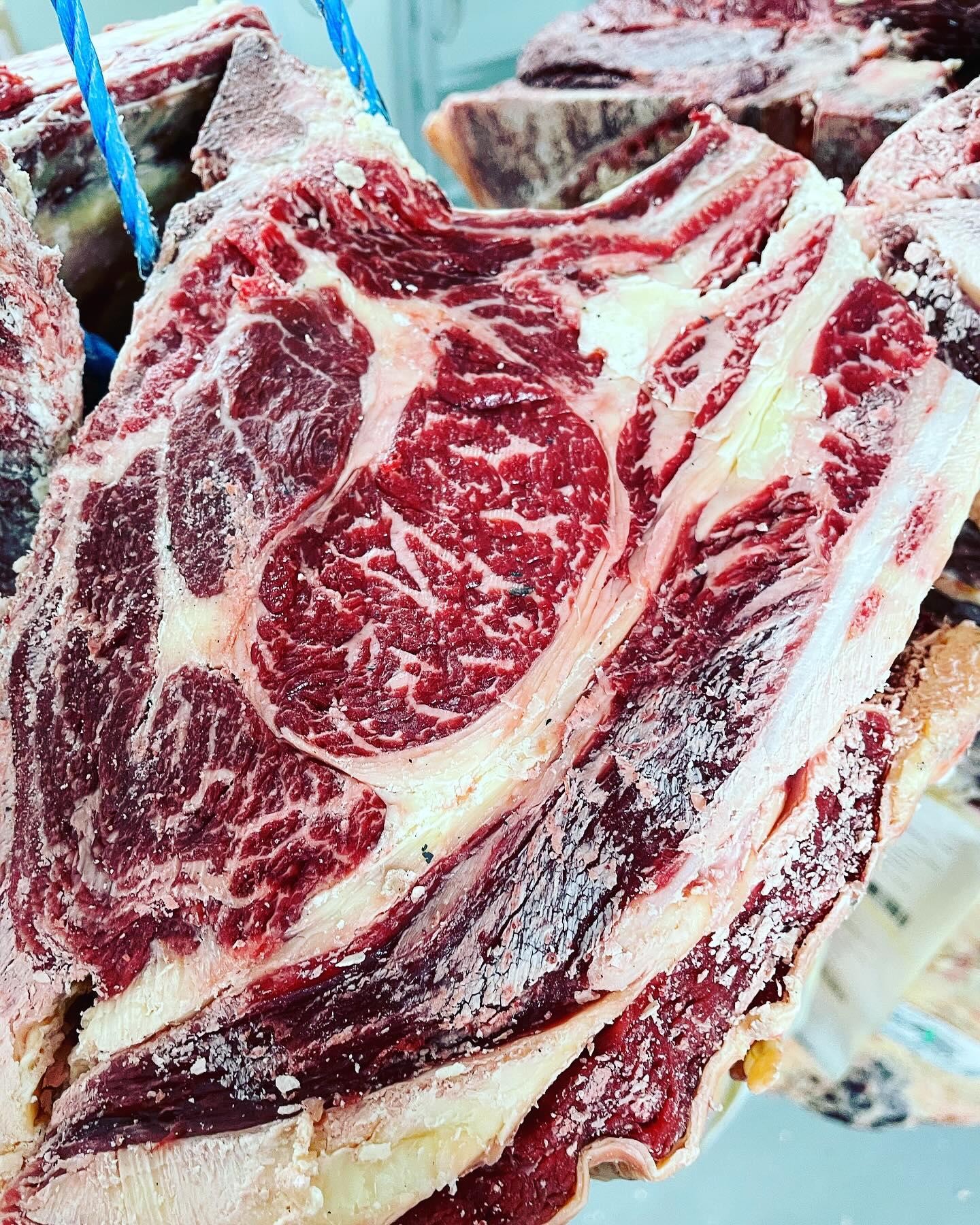 Oh la belle Normande avec un grand N, ravi de retrouver ce joli marbrage sur cette belle race. Disponible chez @boucherie_lyonnaise_origine_ #viandesmaturées #corbas