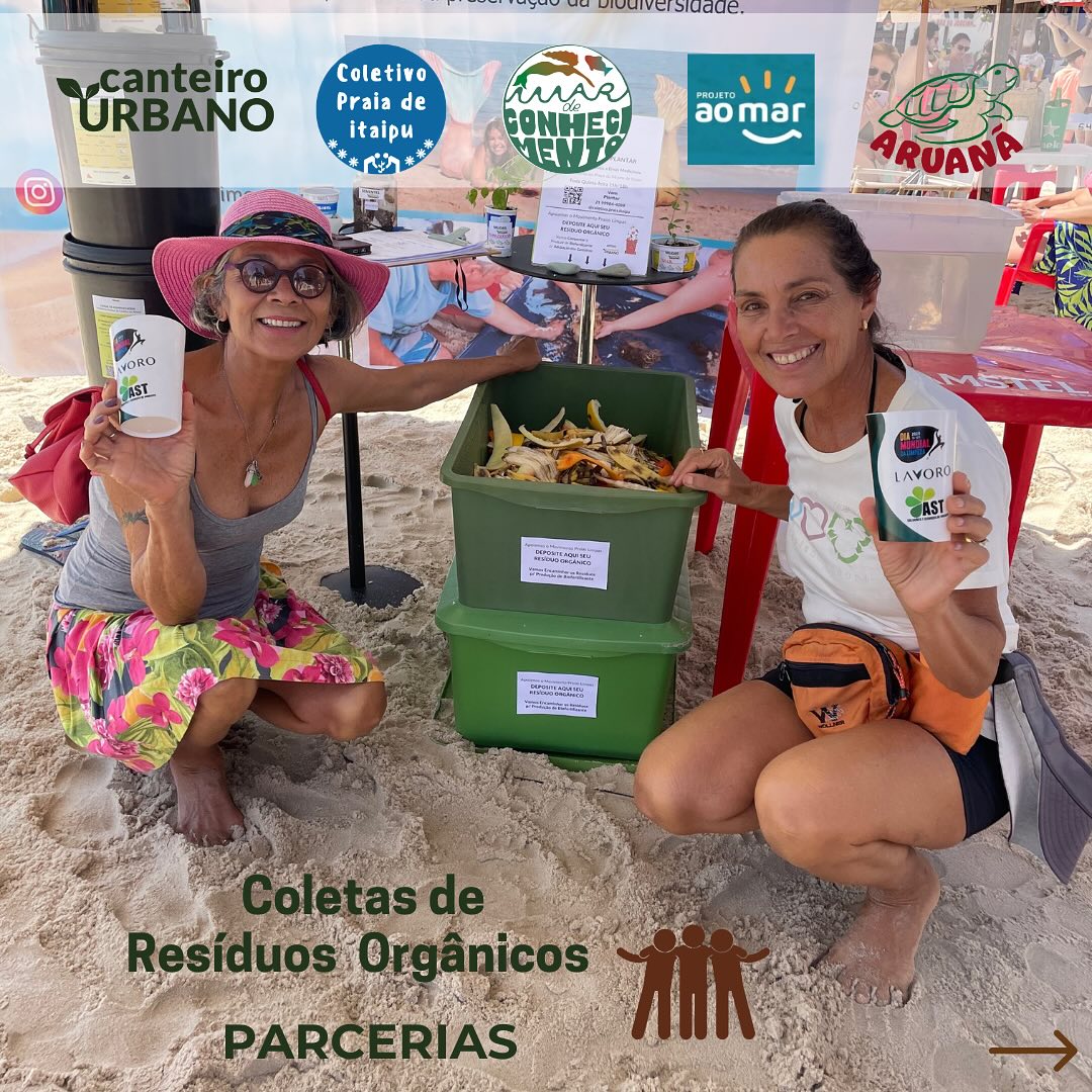 A coleta de resíduo orgânico nas atividades dos projetos parceiros faz parte dos propósitos do Canteiro Urbano. Observamos nos eventos a alegria das pessoas ao se depararem com a possibilidade de fazerem o descarte correto dos seus resíduos orgânicos. Nos vemos incluídos em cenas instagramaveis e motivo de muitas Selfies . E assim a gente se diverte, trabalhando e criando o mundo que a gente quer viver.