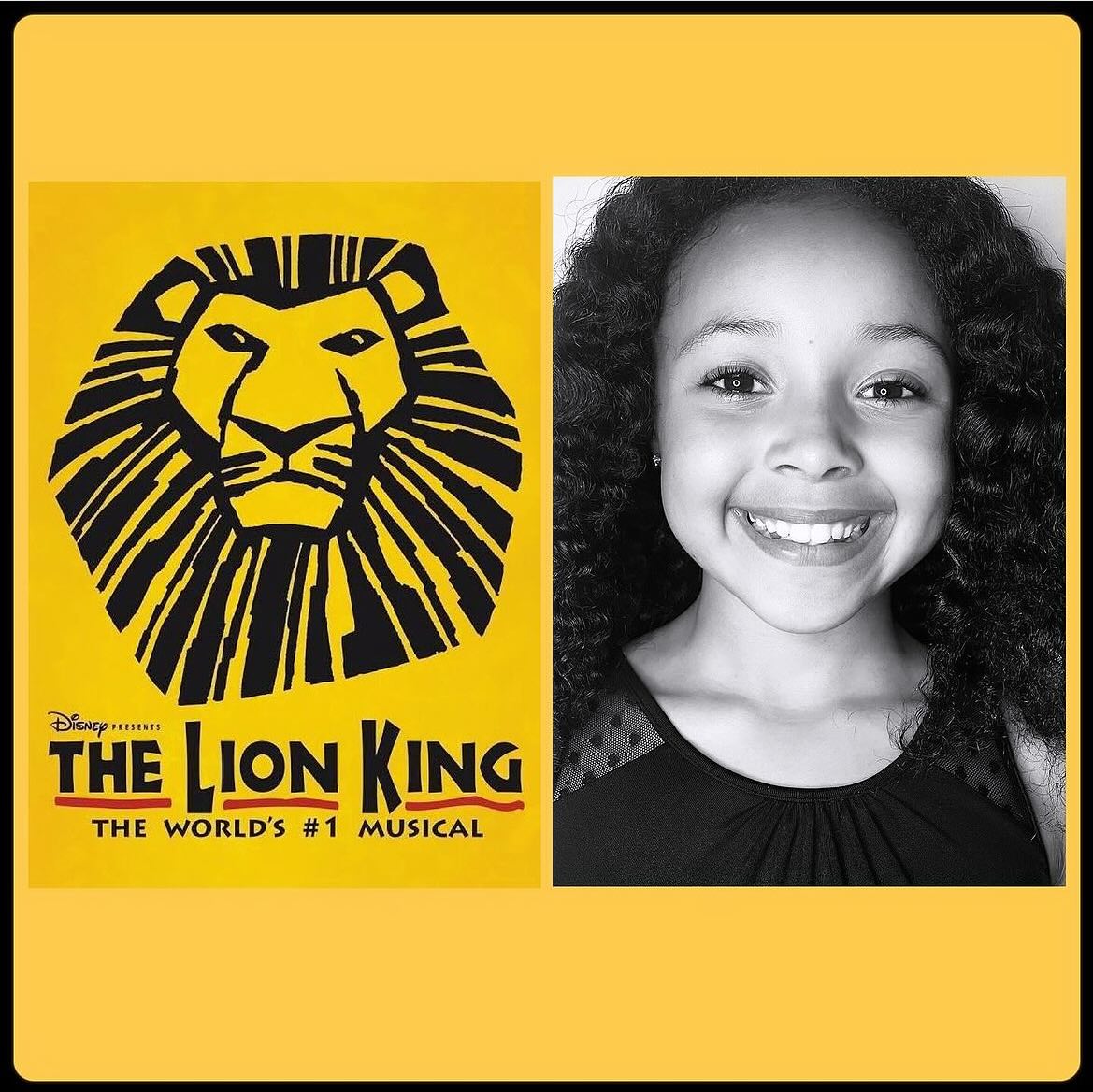 Well done to our wonderful Adreanna for starring as Young Nala in the official Lion King’s Rhino tour. It’s been a long successful run across UK and Europe. We are really excited to see where you go next! What a fabulous experience! 🦁❤️👏👏👏 #childstar #lionking #bestshowever