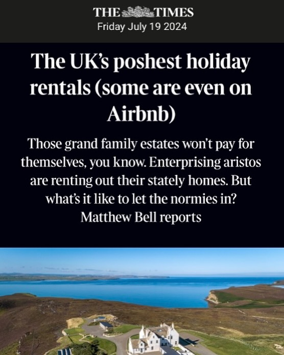 Very excited to be featured in The Times this morning as a very special place to stay in the beautiful far north of Scotland.
#exclusiveholiday #visitscotland #familygatherings #dunnethead #luxuryscotland #dunnethead #houseofthenortherngate #scotishhighlands #caithness #activeholiday #homegym #poshairbnb