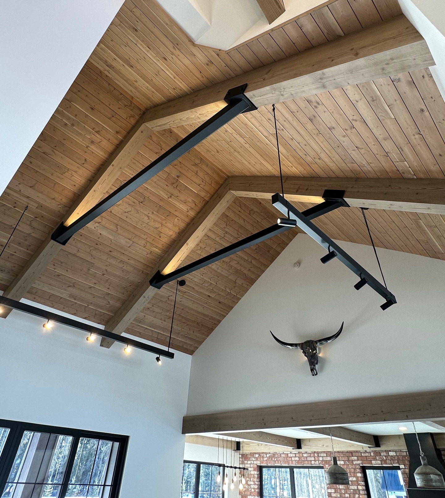 We love seeing our product in your homes!
Box Beams & Tongue and Groove with White Oak on S4S Smooth!
Photo by @stonebuilthomes