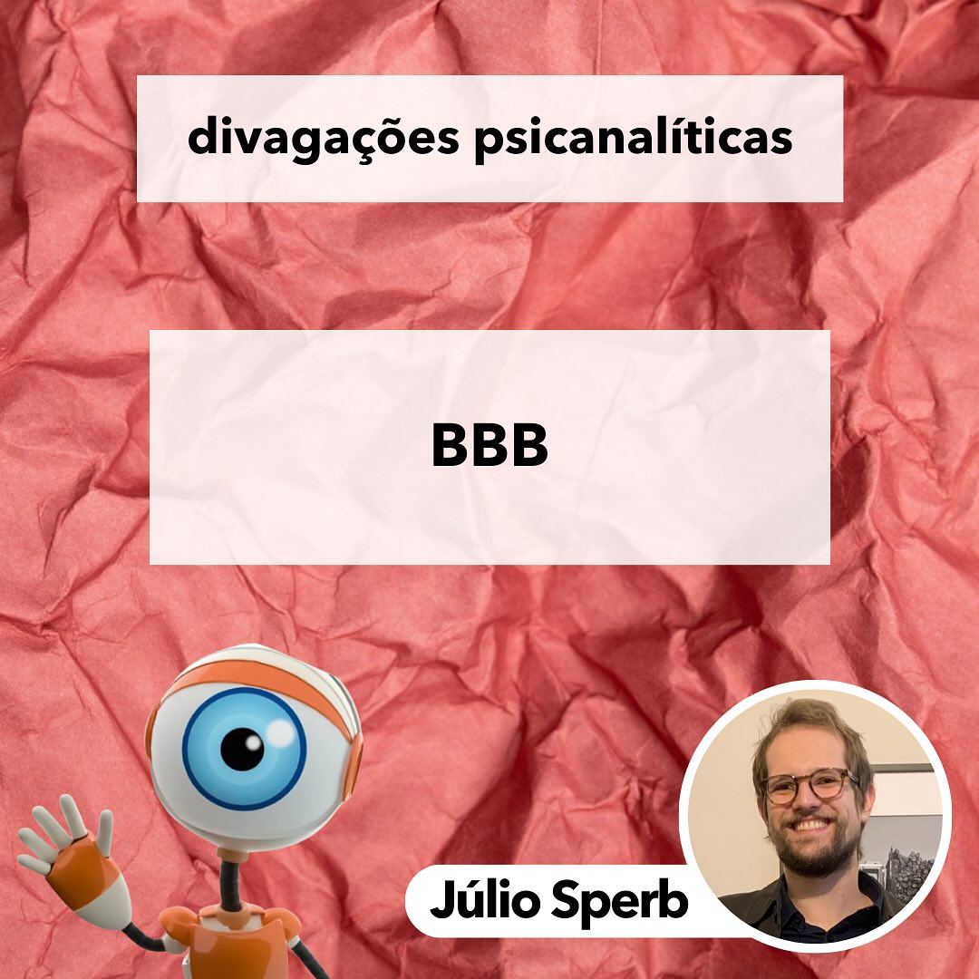 Neste post, divagações a partir do BBB.
Obs.: não assisto a edição atual, mas já tive contato com outras no passado.
#divagaçõespsicanalíticas #psicanálise #bbb #preconceitos #bigbrother #bigbrotherbrasil #psicanalise #psicoterapia #psiquiatria #psicologia