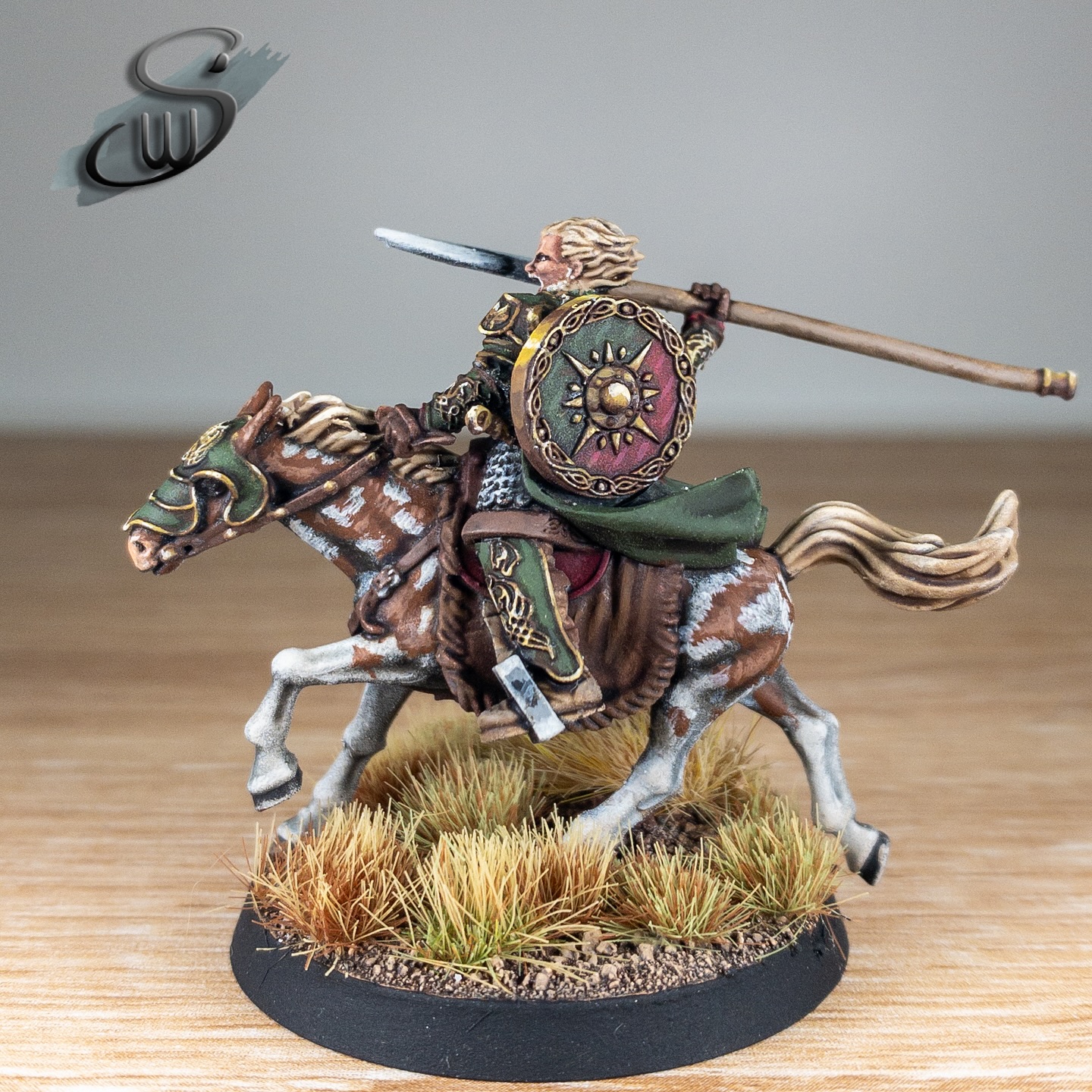 Elfhelm was the marshal who governed the Riders and other armed men of the garrison of Edoras from 3012 to 3019. He led his Éored during the War of the Ring. After the funeral of king Théoden, he was made Marshal of the East-mark of Rohan by King Éomer.
#LordOfTheRings
#MiddleEarth
#MESBG
#LOTRMiniatures
#LOTRSBG
#GamesWorkshop
#MiddleEarthSBG
#MiniaturePainting
#PaintingMiniatures
#TabletopMiniatures
#MiniaturePainter
#MiniatureHobby
#Wargaming
#Rohan
#Elfhelm
#RidersOfRohan
#RohanMiniatures
#MiddleEarthRohan
#LOTRFan
#MiniatureArt
#MiniatureCommunity
#FantasyMiniatures
#InstaMiniatures
#MiddleEarthStrategyBattleGame
#WargamingCommunity
#GeekCulture
#MiniatureCollecting
#RohanWarriors
#TabletopWargaming