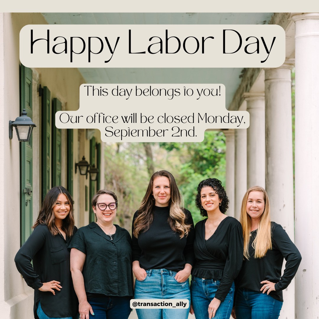 TransactionAlly will be closed Monday, September 2nd as we commemorate the achievements of workers. We extend a heartfelt thank you!