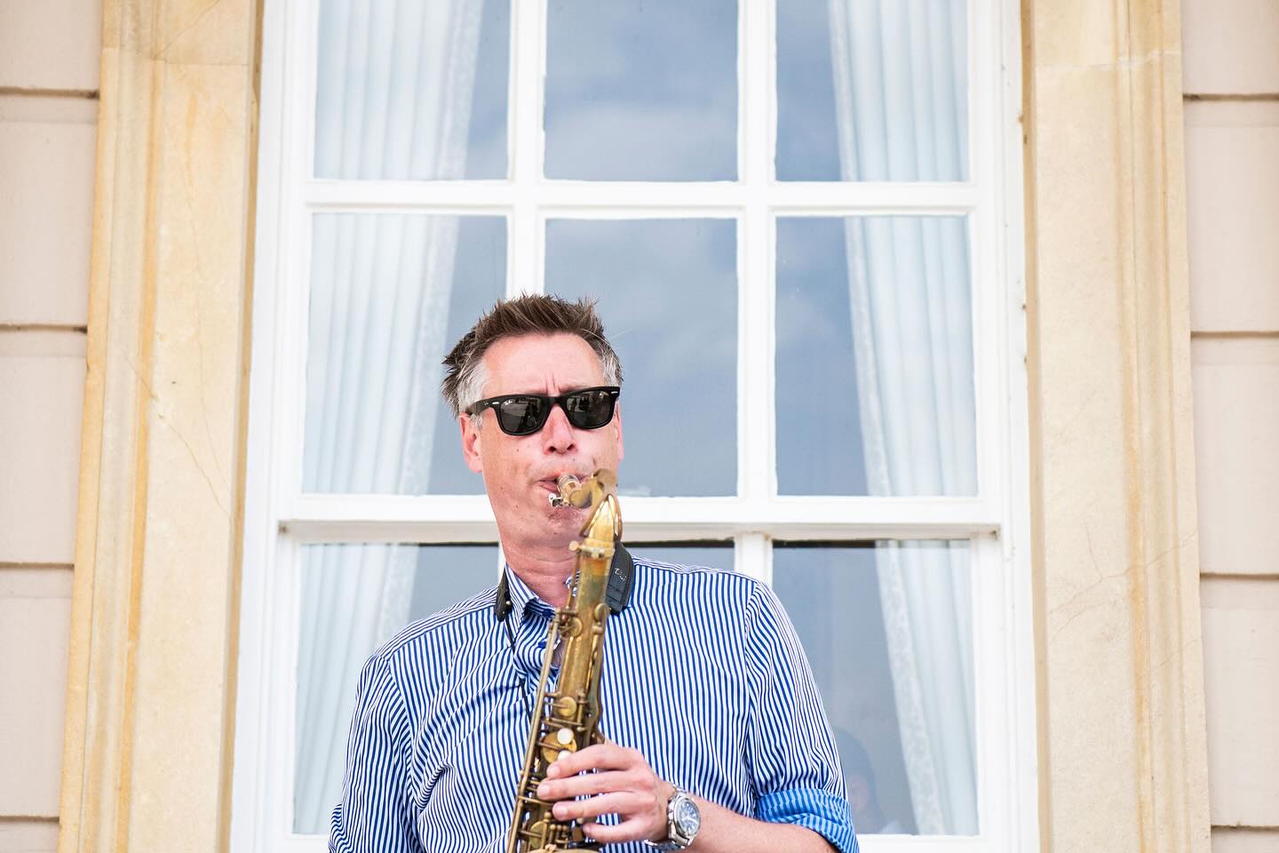 Wedding at @buxtedparkhotel supplying sound for the ceremony outside, Sax during the drinks and full band helping everyone celebrate in the evening. Photos courtesy of the amazing @sarahwenbanphotography