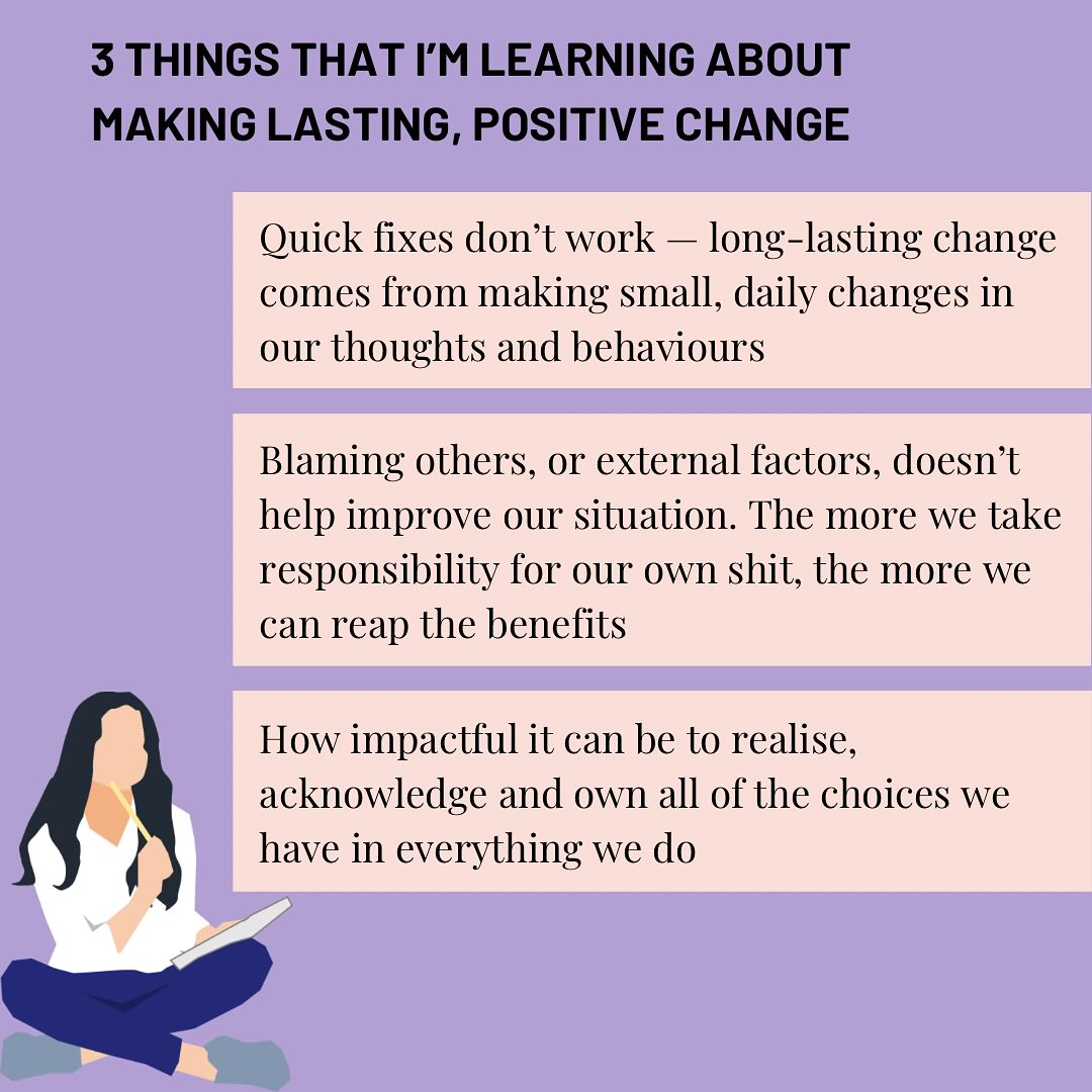 And on the first point… despite what social media / society tells you, January isn’t the only month you can look to improve your situation… you can make those choices any day, any month, any year 💫
•
#positivechange #mindset #yourlifeandwellnesscoach #personalcoach #lifecoaching #wellness #personaldevelopment #mondaymotivation