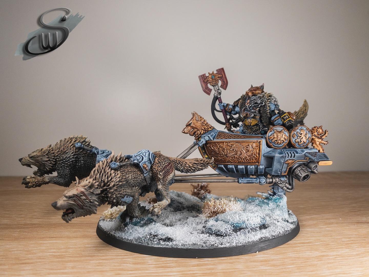 Logan Grimnar epitomizes the noble fury of his people. He is a figure of awe and the warrior king of the Space Wolves. A fearsome warrior with immense martial pride Grimnar never backs down from a fight. Drawn into battle on an ancient relic of the Chapter known as Stormrider and armed with his axe Morkai - an ancient artefact of immense power - the Old Wolf inspires such unshakable loyalty that he has led the Sons of Russ into unimaginable terrors and emerged with victory grasped firmly in his claws.
This commission piece was painted to our Elite standard.
#LoganGrimnar
#Stormrider
#SpaceWolves
#AdeptusAstartes
#SonsOfRuss
#SpaceWolves40k
#Wolftime
#WarhammerSpaceWolves
#WolfLord
#ChapterMaster
#InstaMiniatures
#ArtOfWarhammer
#Warhammer40K
#WarhammerPainting
#WarhammerMiniatures
#PaintingWarhammer
#MiniaturePainting
#MiniatureArt
#MiniaturePainter
#TabletopMiniatures
#Grimdark
@warhammerofficial