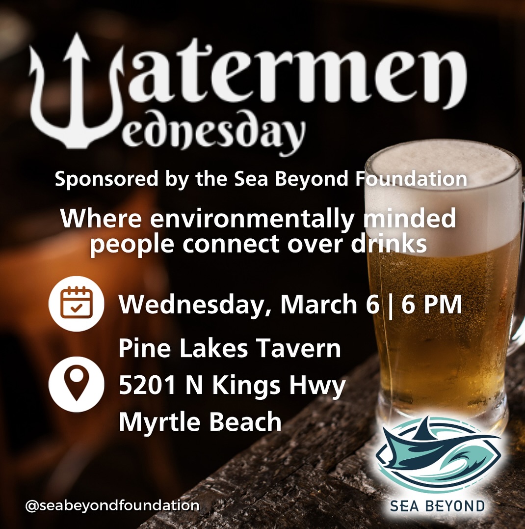 Join us for the next Watermen Wednesday, where environmentally minded individuals connect over drinks Hosting us on March 6th is the Pine Lakes Tavern.