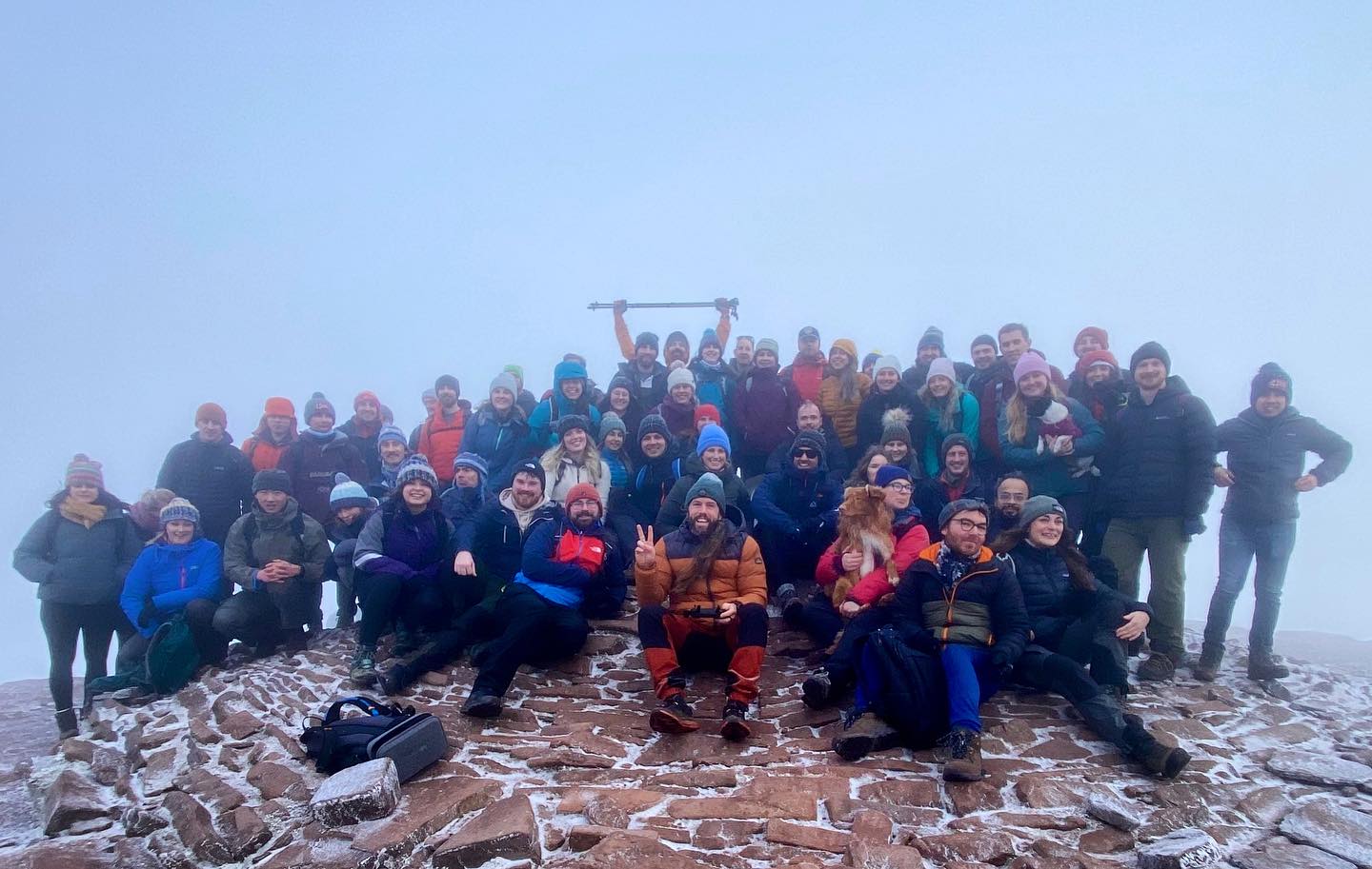 2024 begins with the most awesome crew, winning in the great outdoors, hiking the rugged mountain landscape & embracing the winter chill up high together ❄️✨🙌🧡 #WinningTogether