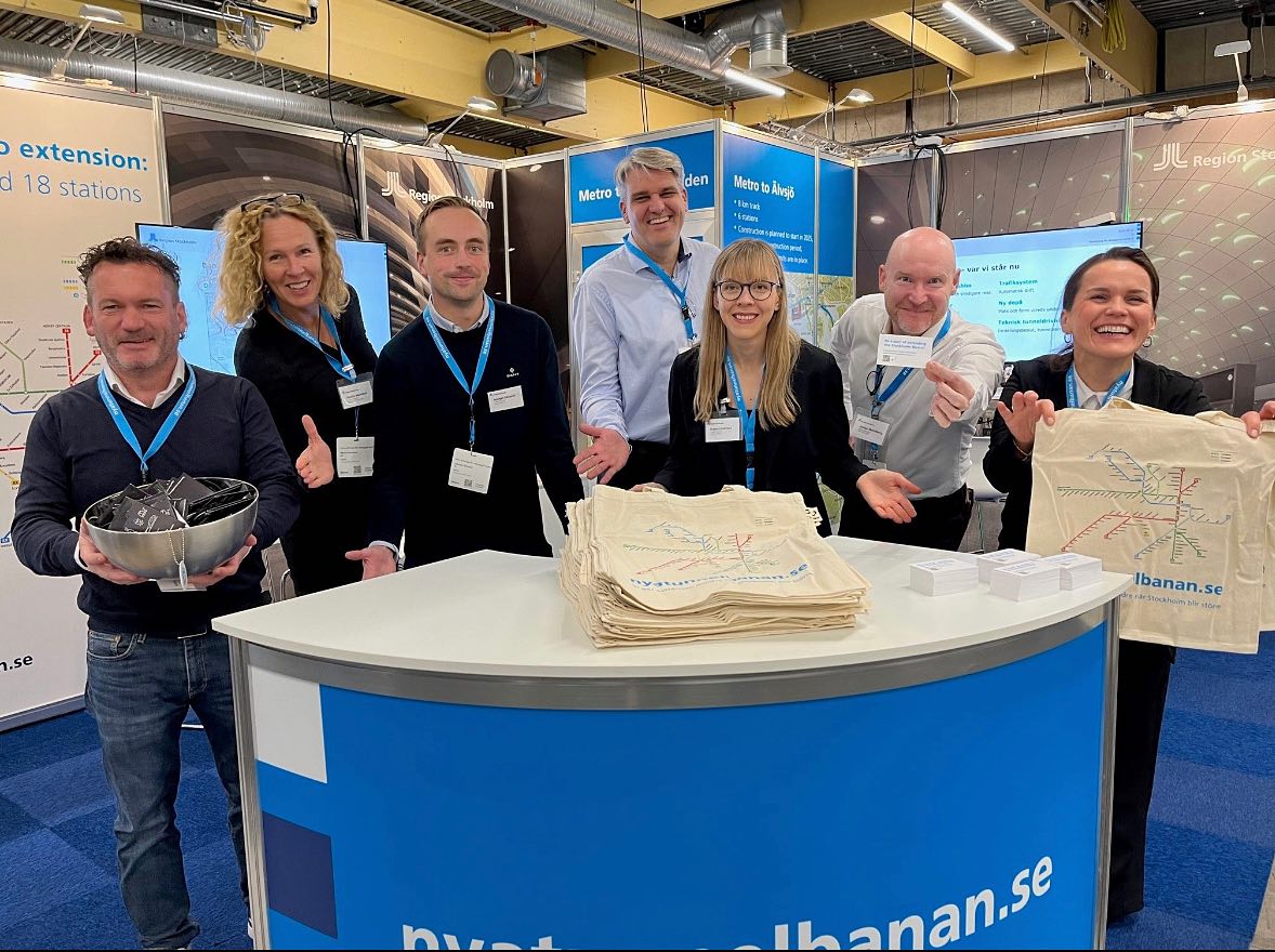 Nu är Robert Arthursson på plats att representera Nya Tunnelbanan!
Välkommen till järnväggsmässan Elmia Nordic Rail i Jönköping 10-12 oktober.