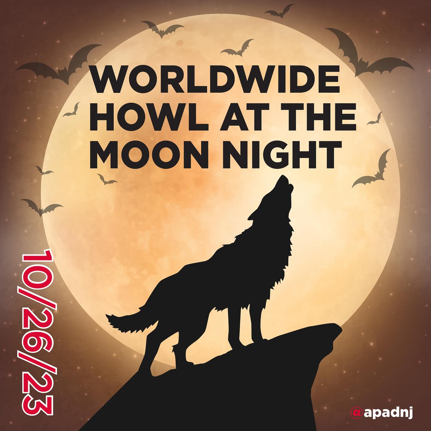 Coming less than a week before Halloween, Worldwide Howl at the Moon Night celebrates wolves, animals that seemingly howl at the Moon. It is a day to educate people about wolves, and raise awareness to help groups that work in wolf conservation, such as Wolf Haven. It is also a day when people go out and howl at the Moon. Wolves have been associated with the Moon for centuries, going all the way back to the Stone Age. Greek and Roman gods and goddesses were also known for keeping wolves with them. Wolves really don't howl at the moon though, they are communicating with other wolves in the their pack, and they hold their heads up towards the sky so that their howls carry longer distances. If there are no trees their howls can carry about ten miles.
#worldwidehowlatthemoonnight