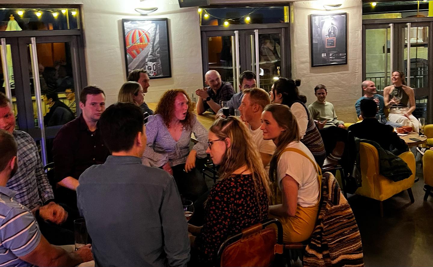 Good vibes snapped in this shot from the May Social 🧡🥂🍻 #BetterTogether