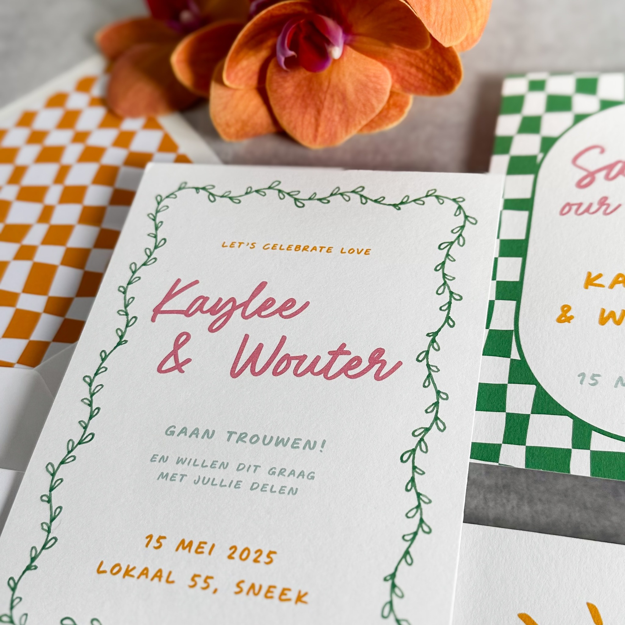 Yesterday I learned that some people think my invitations look like funeral cards. It was the first couple to visit my stand at the wedding fair I participated in yesterday. And I never heard anything like this before. Its not that I only hear good things, far from it. Dutch people are known for being direct, and they will let their opinion be known. And i don’t have any problems with, nor do I with this particular opinion. My designs are not for everyone. But, I did think it was a weird thing to think, let alone say it out loud, to me. Truth be told, I did not know how to respond to that. I just shrugged it off, wondering if I heard them correctly. Completely forgot to mention how each suite can be adjusted to their wishes. You know, one of those standard replies when people mention not liking a font used in a design or the colour. And you know what, I’m fine with that. This was clearly not my ideal customer. Luckily, after them I spoke to many other couples, most of which did like my designs and no one else made that weird comparison.
If you don’t think my designs look like funeral cards, please comment below. And if you do agree with this couple, please let me know too. Because now I’m curious as hell. Hey, and if you’re looking for a Funeral Card style wedding invitation, send me a dm! I might be your girl!
#weddingstationery #trouwkaartopmaat #trouwkaarteninspiratie #trouwkaarten #bruiloftinspiratie #bruiloftplannen #unieketrouwkaart #kleurrijketrouwkaart #funweddinginvitations #leuketrouwkaarten