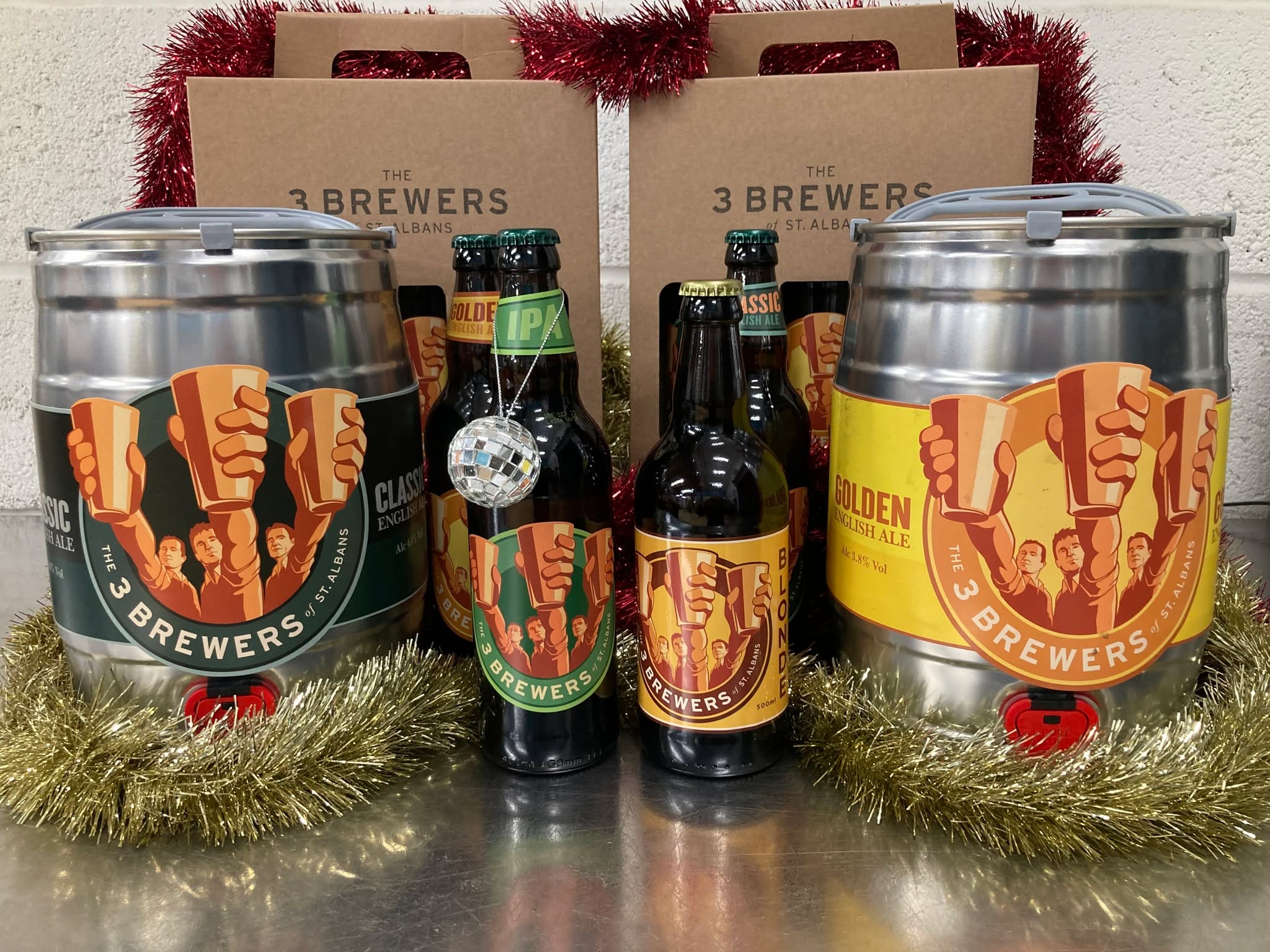 Well I know you guys look forward to our Christmas Opening times post with the same fevered anticipation as the John Lewis telly ad, so I won't delay any longer. We're open:
17 Dec (Tues) 8am - 4pm
18 Dec (Weds) 8am - 4pm
19 Dec (Thurs) 8am - 4pm
20 Dec (Fri) 10.30 am - 4pm
21 Dec (Sat) 11.00 am - 5pm
22 Dec (Sun) 12 noon - 4pm
23 Dec (Mon) 10am - 4pm
24 Dec (Tues) 10am - 3pm
25 Dec - 29 Dec CLOSED
30 Dec (Mon) 10am - 4pm
31 Dec (Tues) 10am - 3pm
1 Jan CLOSED
After that - haven't decided yet.
Our multi award winning beers are available in bottles, mini kegs and gift packs, plus draught beer to take home in 1.5 litre pouches, or in 'bag in box' polypins (these need to be pre-ordered). You can also buy tickets for our hugely entertaining brewery tour, and brewery membership.
And if that's not enough, we've got very limited numbers of mini kegs of our Dry Hop Blonde and Coffee Porter. I didn't include them in the photo for fear of melting the internet. Suffice to say, they're really quite good.
See y'all soon
The 3 Brewers of St Albans
The Potato Shed
Symondshyde Farm
Symondshyde Lane
Off Coopers Green Lane
AL10 9BB