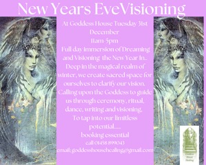 ✨✨✨Are you looking for a magical, sacred held container for visioning and dreaming this New Years Eve ???🔥
Come and join us here at
🍁✨✨🍁GODDESS HOUSE🍁✨✨🍁
Tuesday 31st December....
🌟✨Cleansing and Clarifying
🌟✨Visioning our Dreaming......
Creating sacred space to clarify our visions. Calling upon Danu, Goddess of the deep winter to guide us.
Solidify your intention.
Being held in a sacred circle, we honour the past year and clear our way ahead.
Calling upon the mythical Goddesses of the winter
Danu and The Cailleach, to guide us through ceremony,
Full Day Immersion 11am-5pm
🍁✨✨✨🍁✨✨✨✨✨🍁
*writing, dancing,
*purification ritual
*Astrological insights for the coming year
*tapping into our limitless potential
investment £125
Evening sound bath included!!!🍁✨✨✨
call or email for enquiries
01458 899043
goddesshousehealing@gmail.com
#healing #Goddesstemple #avalon #somerset #Glastonbury #ladyofavalon #newyearseve #newyearsevecelebration