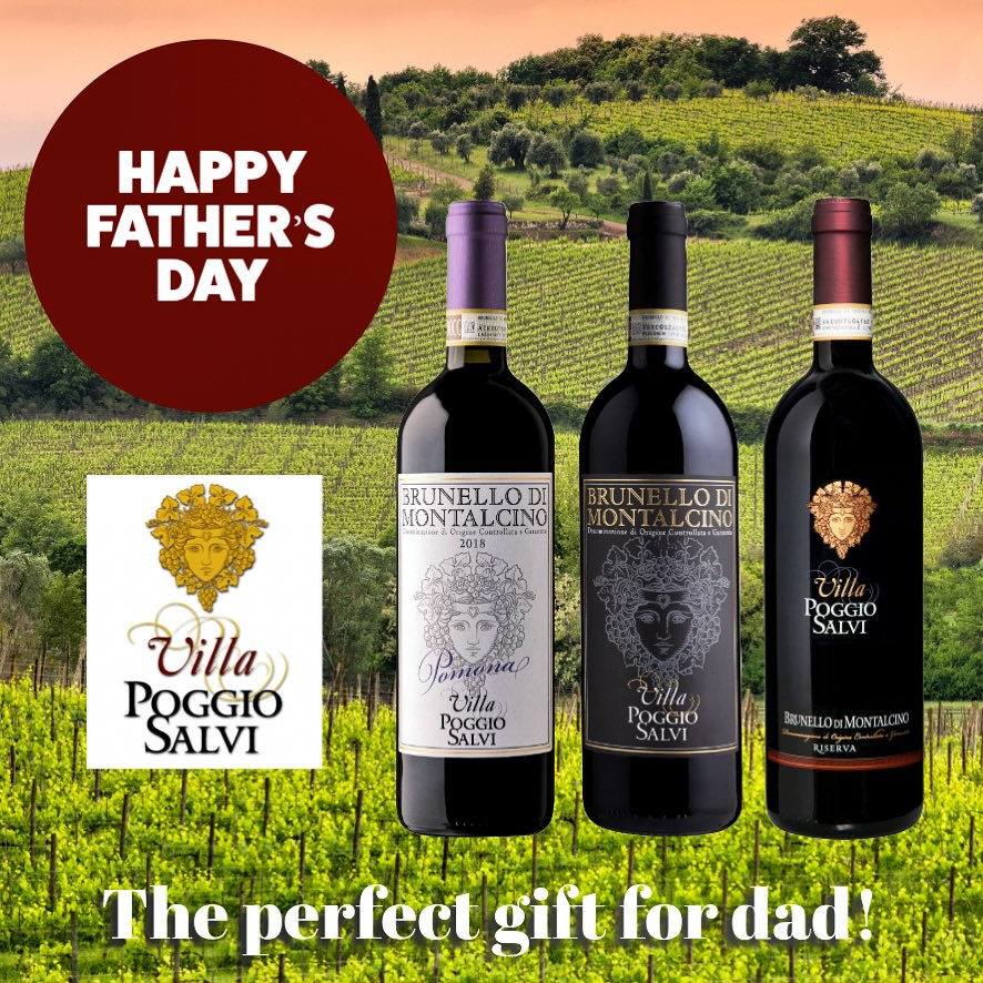 HAPPY FATHER’S DAY! ♥️ Pick up a bottle of Villa Poggio Salvi Brunello to celebrate dad today! 🍷#fathersday #villapoggiosalvi #brunello #brunellodimontalcino #brunellodimontalcinoriserva