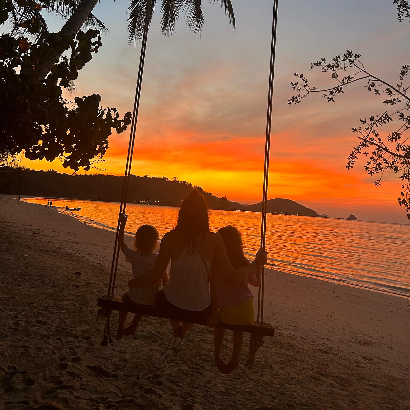 I read once that life is not measured in time but in moments, and I cannot get it out of my head. Especially here, in Koh Mak, our happy place.
It is the 4th time we are here, but the first time that both Miko and Lily have memories of the sea, swings, collecting shells, drawing pictures on the beach, visiting yoga shala, waiting for the sun to ‘drop in the sea’, or playing with a friendly waiter who is always making jokes with them.
So you see it even more. That it is also for them the moments are what counts, and the memories we make.
Miko asked me yesterday: ‘Mama, let’s go to our swing’. And we did. I asked him to close his eyes and tell me what he was hearing. ‘Sea, birds, someone walking.’
He opened his eyes and said: ‘Mama, I like it here.’
Making memories. Counting moments. My mantra for 2024 and beyond.
P.S. Swipe to the left to see the same swing from January 2020. Our swing.
#seventhseries #makingmemories
.
.
.
.
.
.
.
.
.
.
.
#travelwithkids #motherhood #kohmak #kohmakisland #beherenow #itgoesfastwhenyouarehavingfun #iloveyoutothemoonandback #momoftwo #kidstravel #islandlife #familytravel #travelingwithkids #yogaretreat #yogatravel #yogalife #practiceyogachangeyourworld #ashtangamama #ashtanga #momlife #motherhoodjourney #sunset #chasingsunsets #thailandtravel #yogamom #practicepracticepractice #capturethemoment