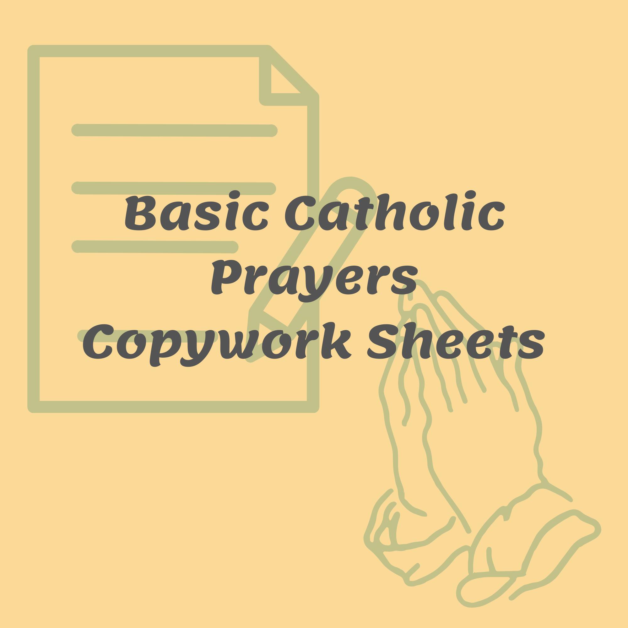 Basic Catholic Prayers Copy Work Sheets
Grades K-2
Php 85
USD 1.50
Introduce your little ones to the beauty of Catholic prayer with our downloadable digital printable featuring the essential prayers every child should know. Perfect for homeschooling, religious education, or family devotional time, this resource includes the Sign of The Cross, Guardian Angel Prayer, Our Father, Hail Mary, and Glory Be.
Just a heads up - prices on our site are listed in Philippine pesos (PHP). For your convenience, we've provided an estimated price in US dollars (USD), but please keep in mind that currency exchange rates may fluctuate. We're working hard to make your shopping experience as smooth as possible, but if you have any questions about pricing or anything else, feel free to reach out. Happy shopping!
#catholicprintables #copyworksheets #handwriting #charlottemasoneducation #catholichomeschoolingph #catholichomeschooling #basiccatholicprayers #teacherspayteachers