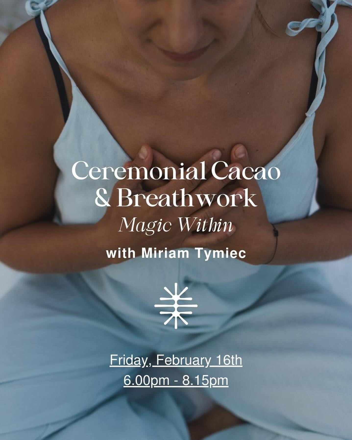 ✨ Breathwork & Cacao – magic within ✨
Join me this Friday, 16.2. at 6pm for a unique journey to reconnect to that magic within at the beautiful @light_house_holistic
This unique journey blends the powerful healing qualities of ceremonial cacao, known as the medicine of the heart, with the transformational healing breathwork.
Let the gentle plant medicine of ceremonial cacao open your heart, mind, and body, creating a sacred space for self-discovery. Transformational healing breathwork is a portal to change your state, reconnect to your truest, most authentic self and release everything that is blocking you from it.
Join me for this profound experience of self-exploration and empowerment ✨
Tickets & more info 👉🏻 www.bit.ly/magic-within
#cacaoceremony #transformationalbreathwork #holistichealing #consciousconnectedbreathwork #capetownbreathwork #capetownevents #whatsoncapetown
