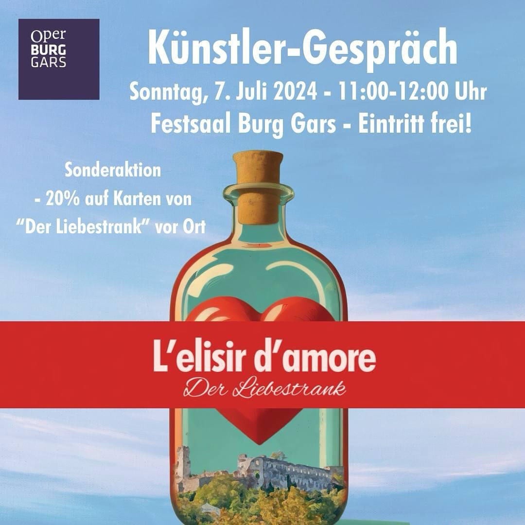 BURG-Matinee am Sonntag ℹ️ Im Festsaal plaudere ich mit dem Dirigenten @levente_torok_cond , der Adina @maria_nazarova_operasinger und dem Regieteam @carolinpienkos & @corneliusobonya 🏰 Es wird spannend @operburggars_official um 11.00 ⏰