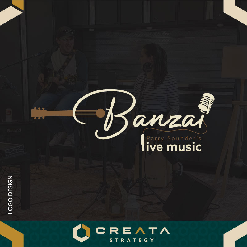 Logo Design for music band @banzai.livemusic 🎵
#businesscards #businesscardsdesign #Ontario #ParrySound #newbusiness #muskoka #graphicdesign #Strategy #strategicbranding #brandidentitydevelopment #custombrandingdesign #brandstrategymatters #logodesigninspiration #brandidentitylogo #apprisal #realstate #logoredesign #logo #logodesign