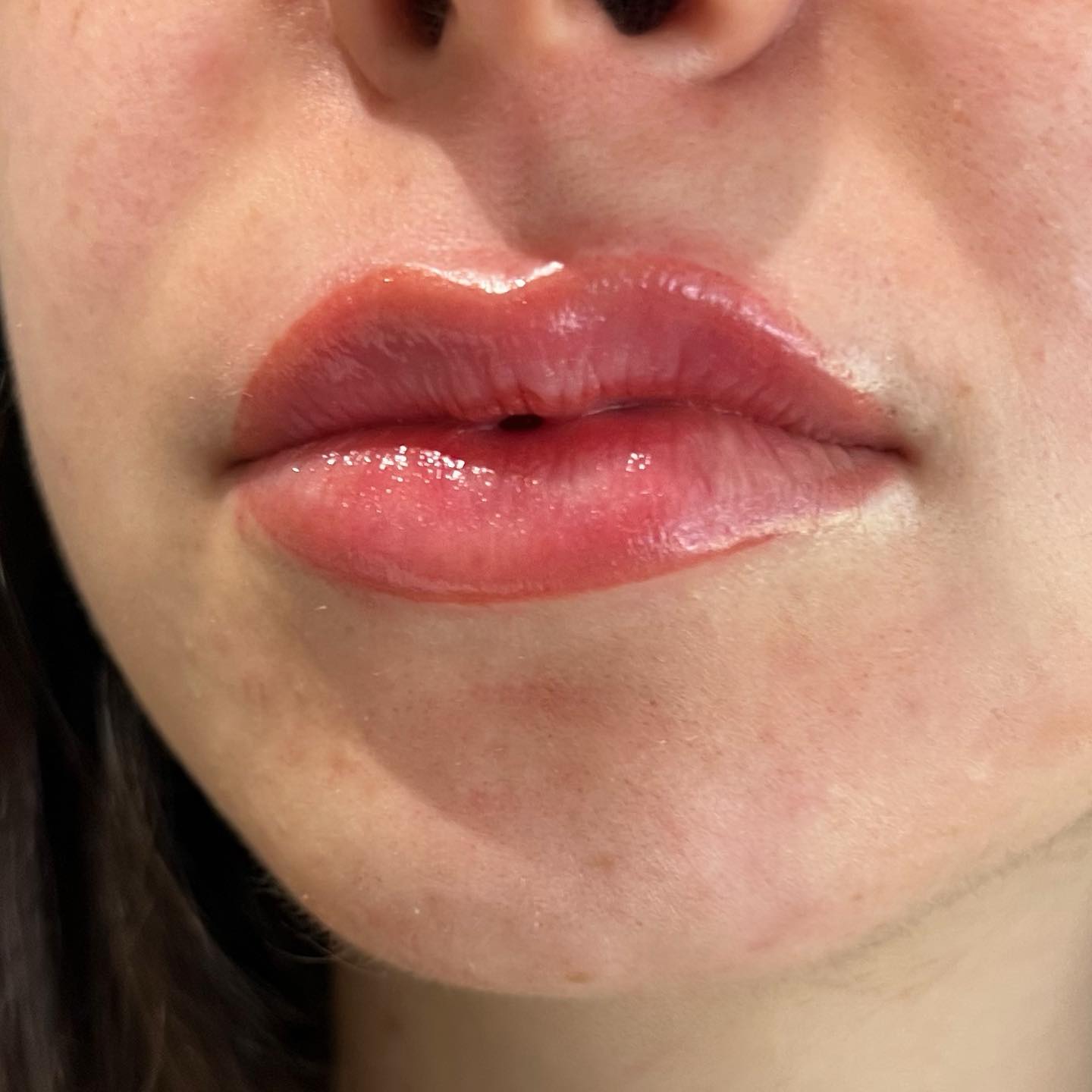 LIPS 💋 my beautiful client has very pale lips, and the lack of definition really bothered her, so the goal was to very naturally restore some colour so she doesn’t have to wear lip liner every day. We both loved the result! 😍