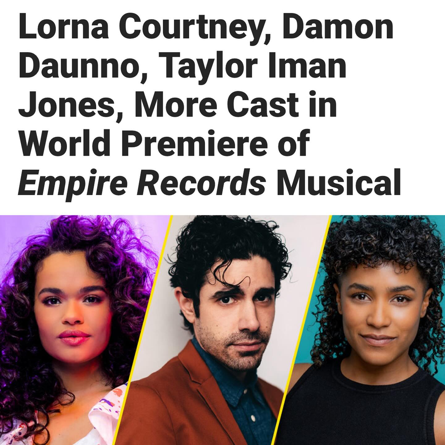 Next up! Excited to work with this amazing team and live my 90s dreams. #rexmanningday @empirerecordsbway