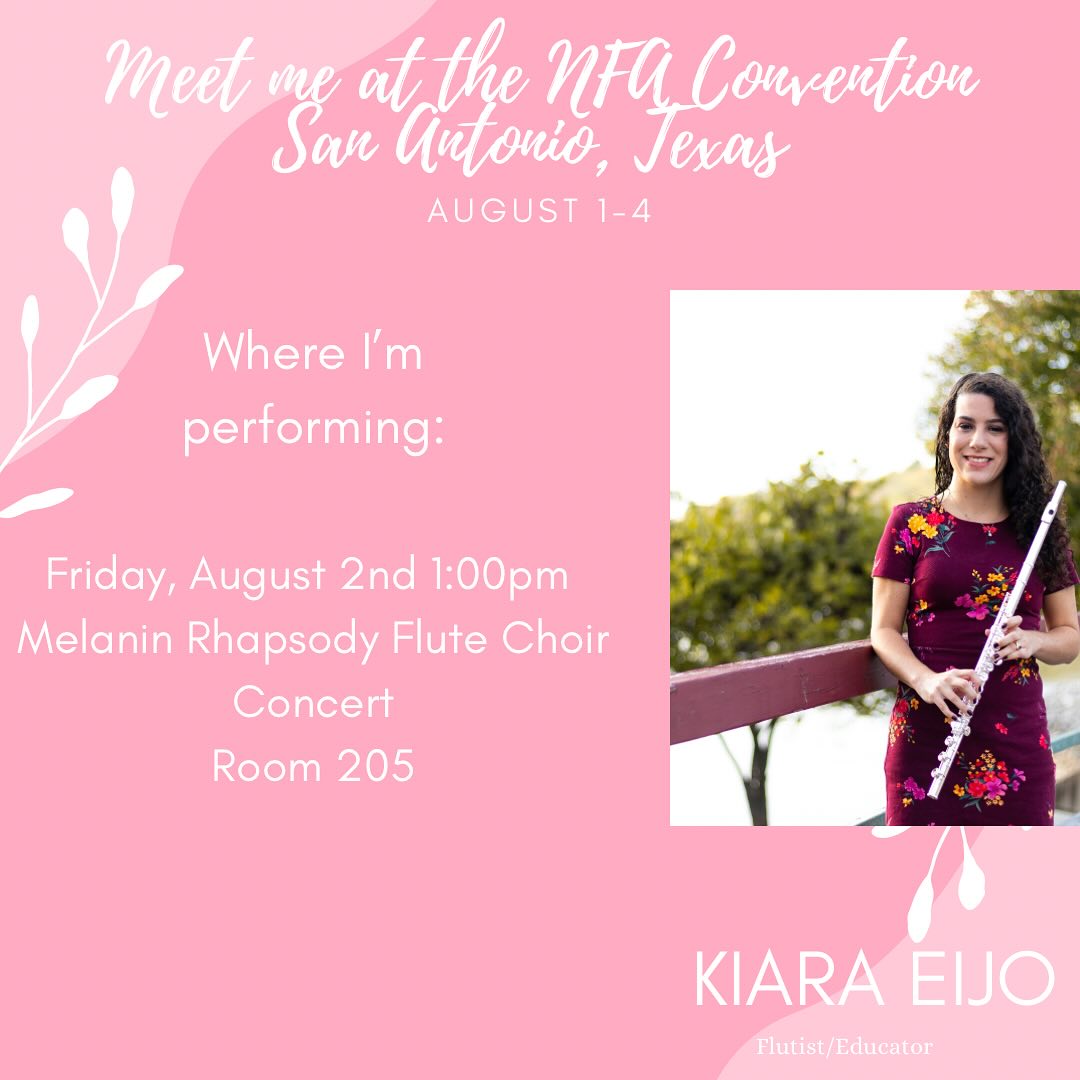 I am so excited that I will be going to this year’s @nfaflute convention in San Antonio, Texas. 🎉🎉🎉🎉🎉
This is my second NFA Convention that I’ve gone to (My first one was two years ago in Chicago) but I’m excited to announce that it’ll be my first time performing at the convention as a member of the Melanin Rhapsody Flute Choir directed by @unicornmuze and @thedreadedflutist and conducted by @flute_lamp.
For those who are going to NFA this year, I’m excited to see you again and for those I haven’t met yet, I look forward to meeting you!!
NFA here I come!!!❤️❤️❤️❤️
#flute #flauta #flutist #flautista #flutistsofinstagram #classicalmusic #classicalmusicians #instamusicians #nfa2024 #nfasanantonio2024 @nfaflute #musiciansofinstagram #southfloridamusicians #miamimusicians #altusflutes #playhomieplay #keepgoingstrong