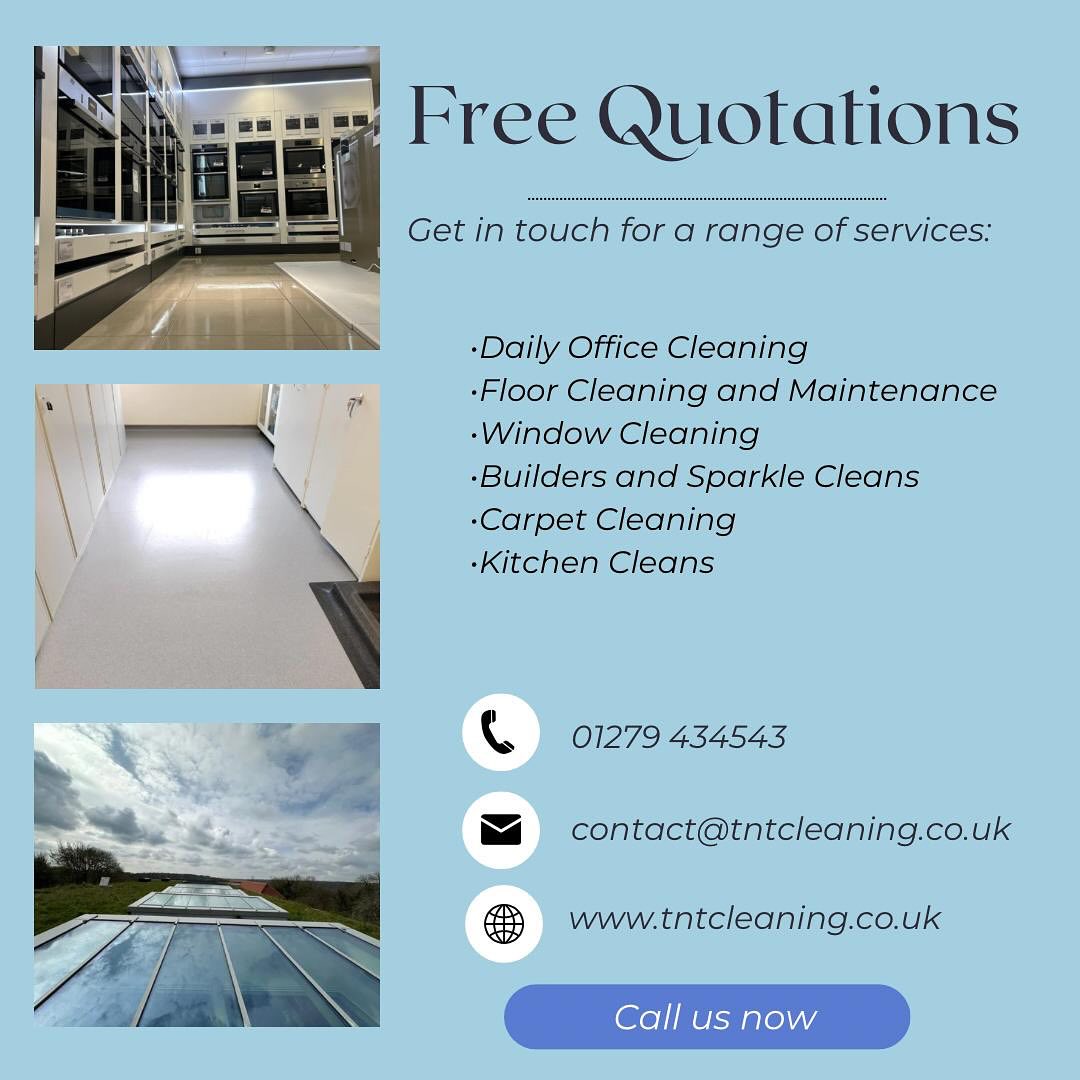 Call us today for a Free Quotation
#harlow #essex #london #cleaningservices #washroomservices #builderscleaning #windowcleaning #smallbusiness #contactus #cleaning #kitchencleaning #ductcleaning #allservices #eastlondon #resturants #schools #hospitality #cholchester