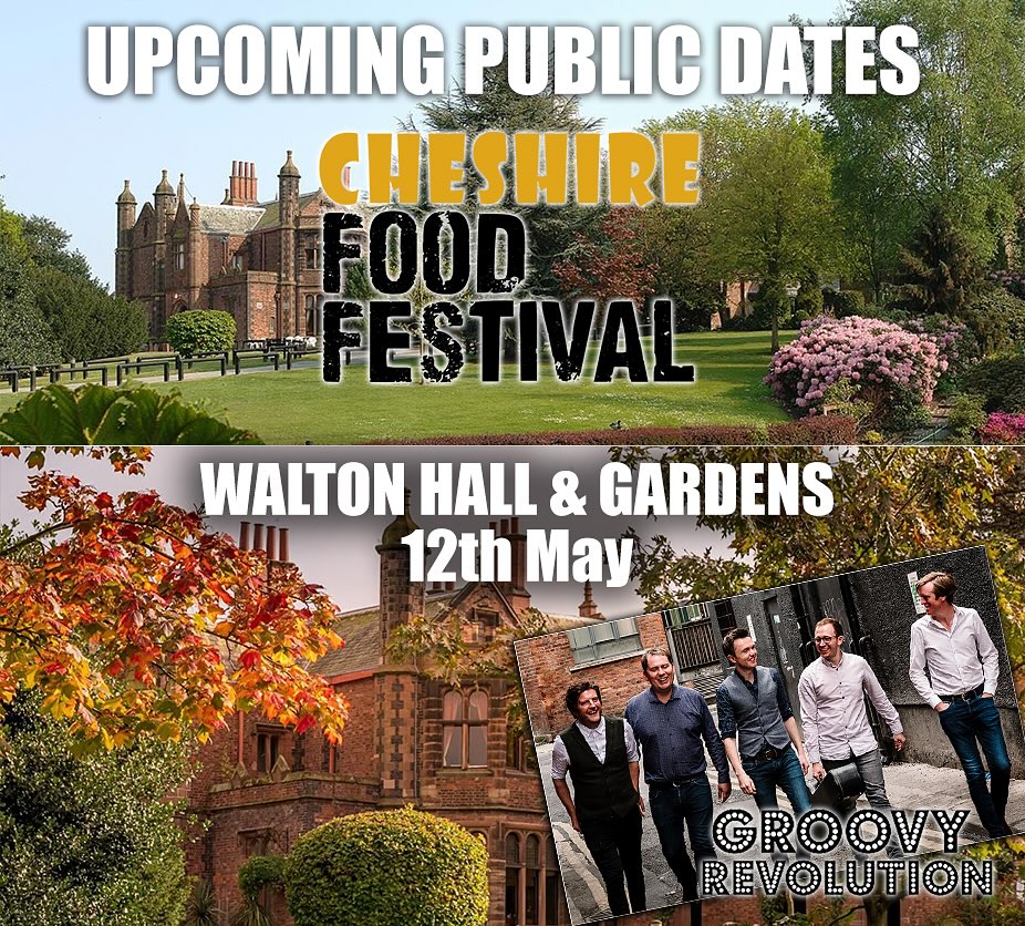 Going to be amazing playing at the @cheshirefoodfestival on 12th May at @waltonhallgardens 🙏🏻
Tickets available on cheshirefoodfestival.com - come down for great food and music!!
#cheshirefoodfestival #cheshire #cheshirefood #cheshirefoodies #cheshirefoodie